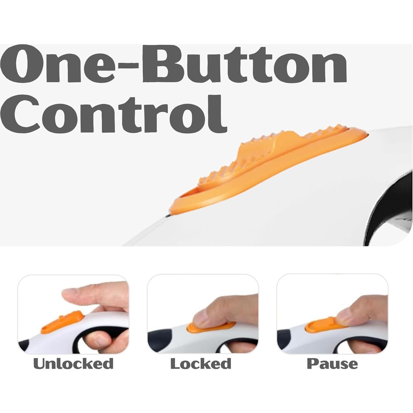 Correa Retráctil para Perros Molny 4.88 m hasta 30 kg Nylon