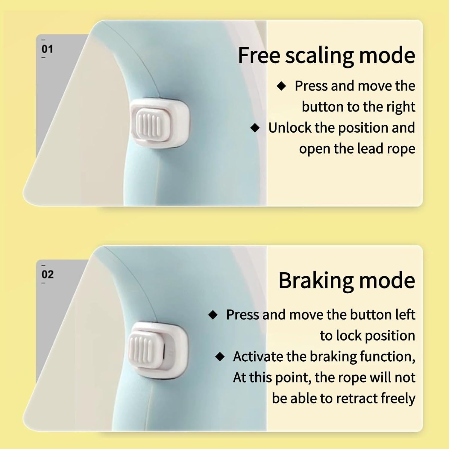 Correa Retráctil para Perros TianfuSpanda 3m con Luz LED Rosa