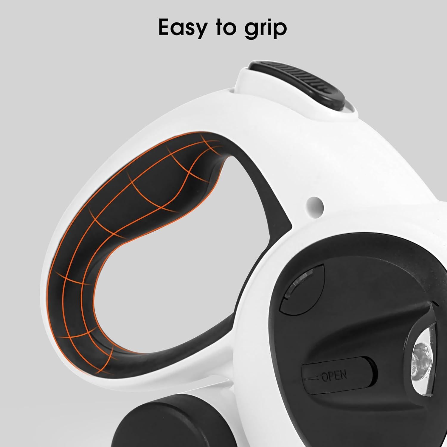 Correa Retráctil para Perros Gauzi 5m con Luz LED y Soporte