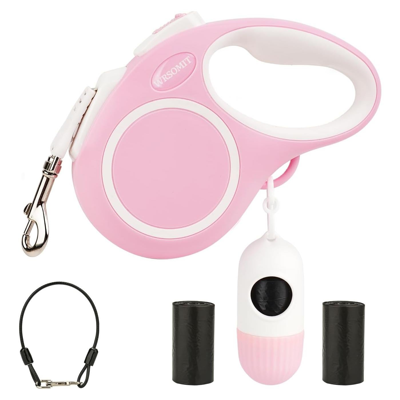 Correa de Perro Retráctil WRSOMIT 4.88m Alta Resistencia Rosa