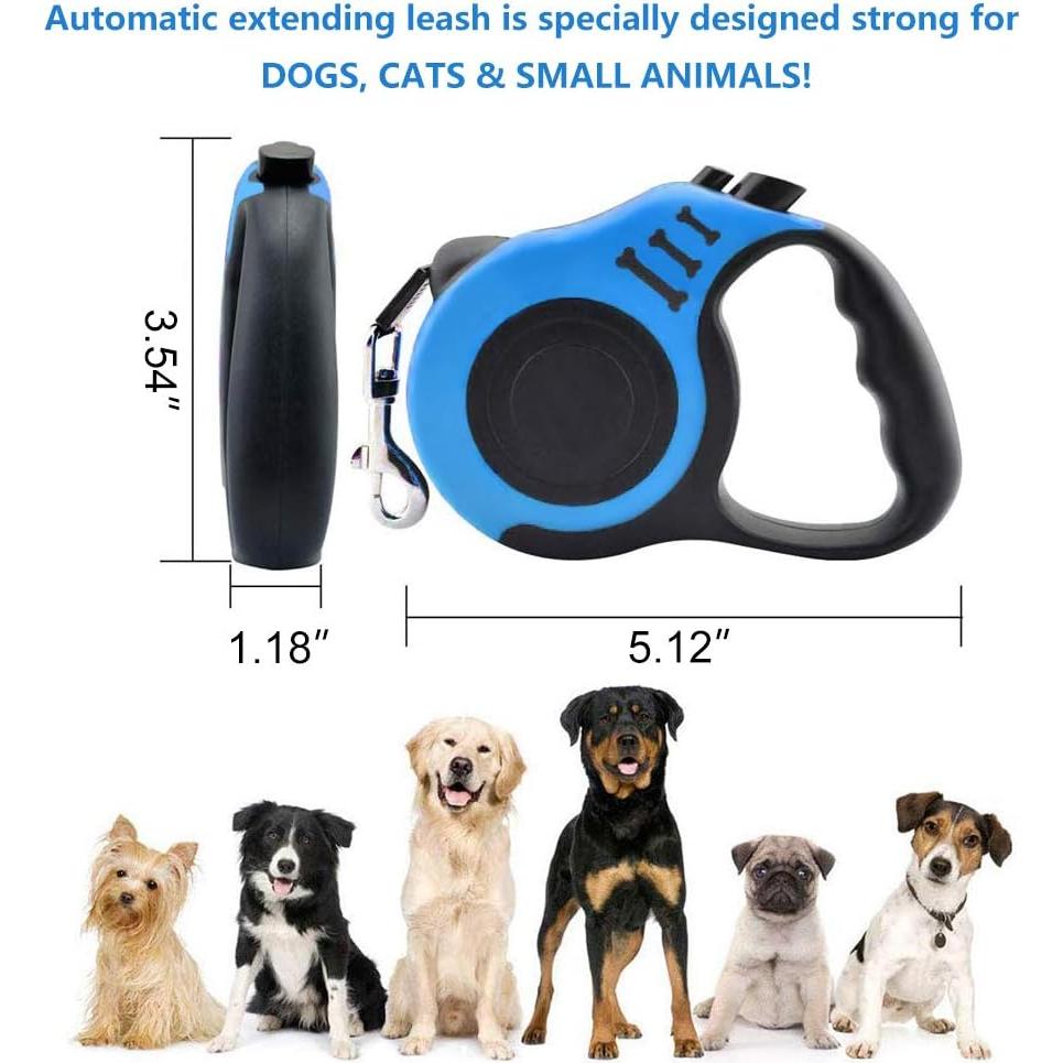 Correa Retráctil para Perros y Gatos Gbivbe 5 m Azul