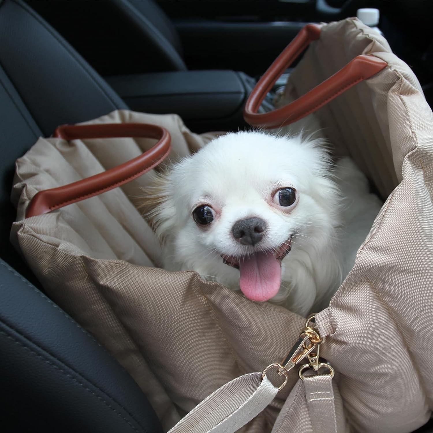 Asiento de coche para perros Araly 55x42 cm, elevador seguro