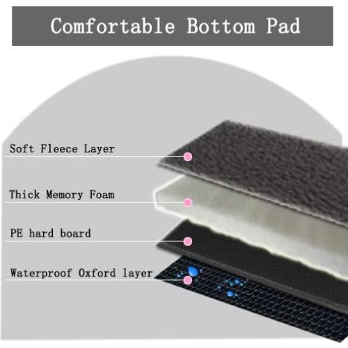 Asiento de Coche para Mascotas Lyricalife PCB Resistente 43x36cm