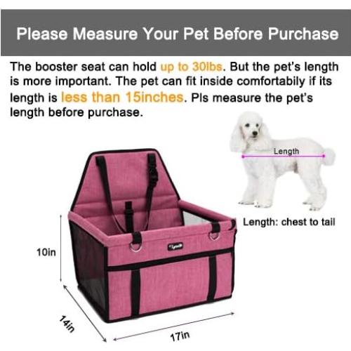Asiento de Coche para Mascotas Lyricalife PCB Resistente 43x36cm