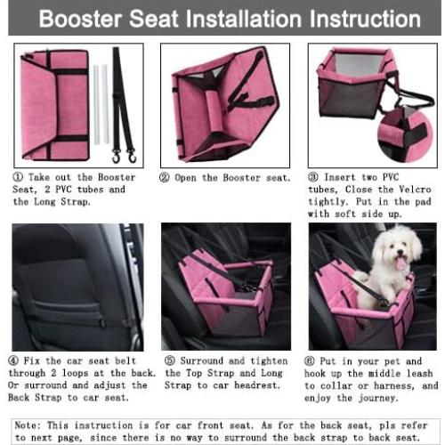 Asiento de Coche para Mascotas Lyricalife PCB Resistente 43x36cm