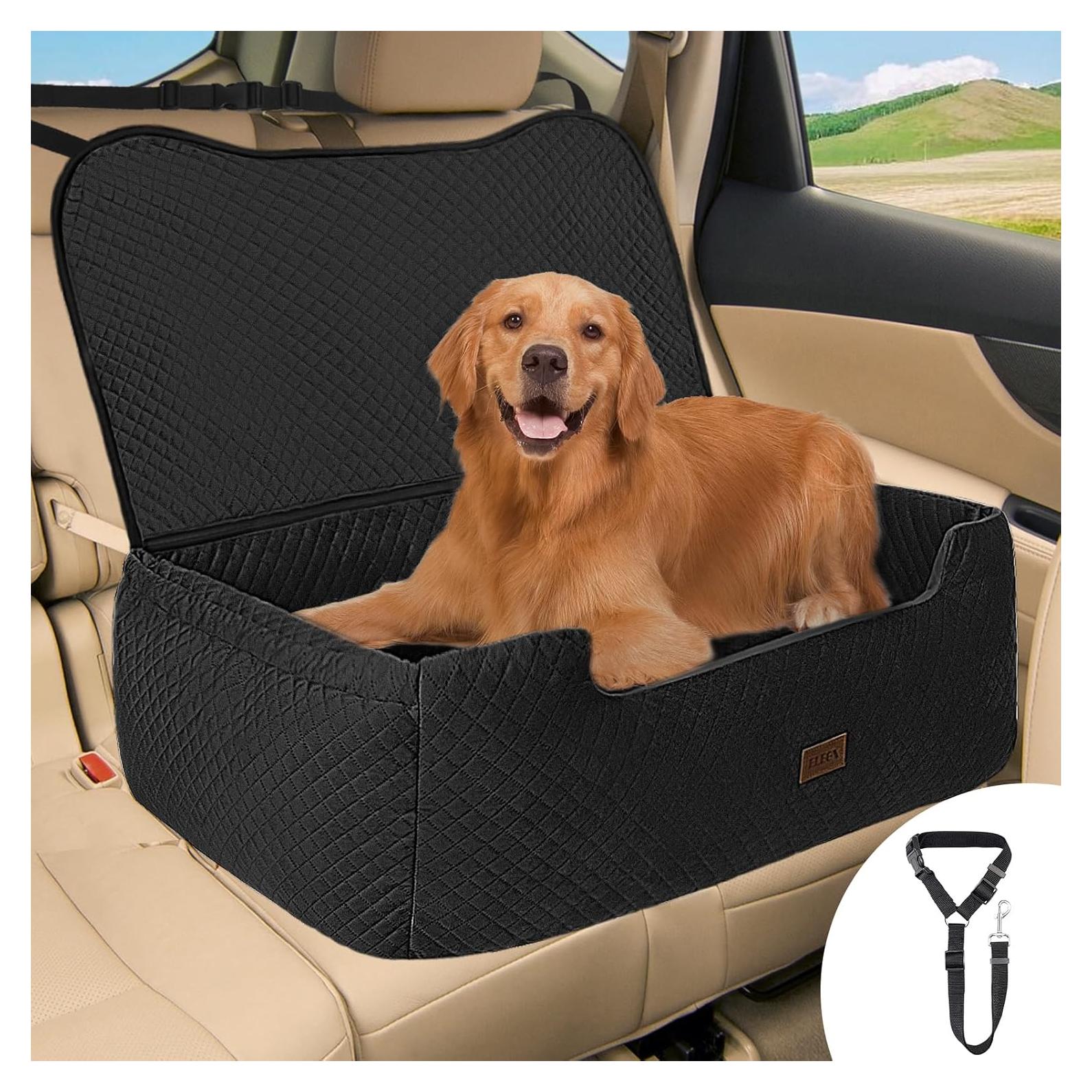 Asiento Elevador para Perros ELEGX Extra Grande Negro 75x53 cm