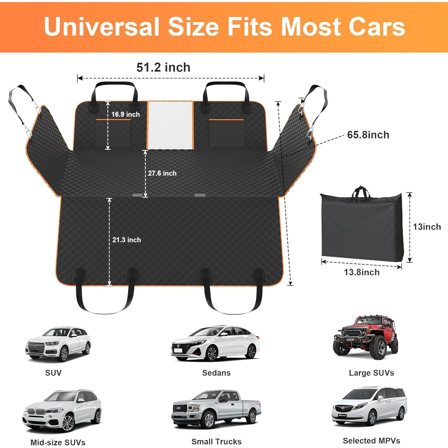 Funda de Asiento para Perros Eamefia JHZD Impermeable 132x64cm