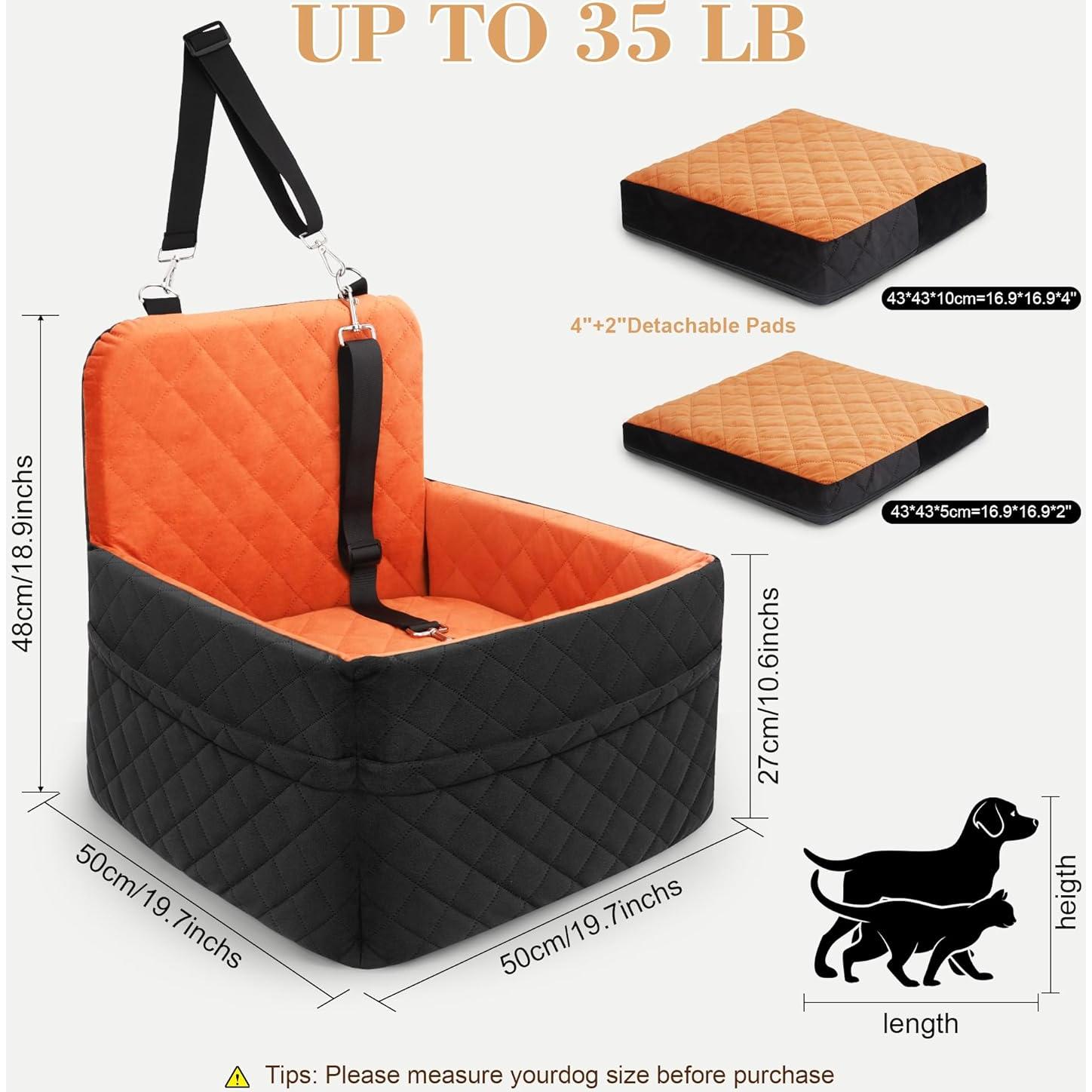 Asiento Elevador para Perros Zpehbeex 15-35 lbs con Almohadillas