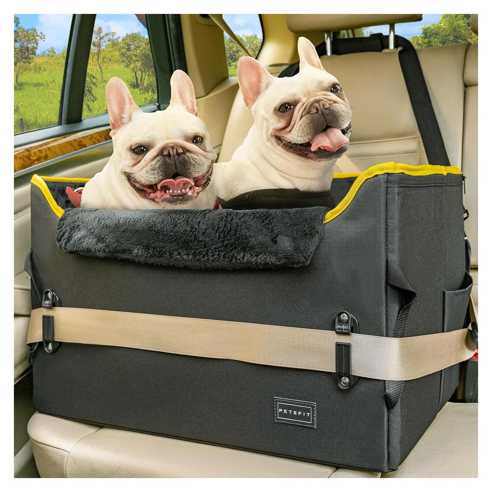 Asiento Elevador para Perros PETSFIT Negro, hasta 20.41kg