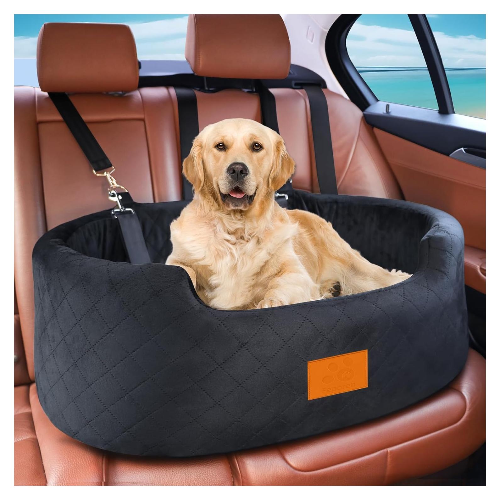 Asiento de Coche Elevador para Perros Medianos Feporen 80x50cm