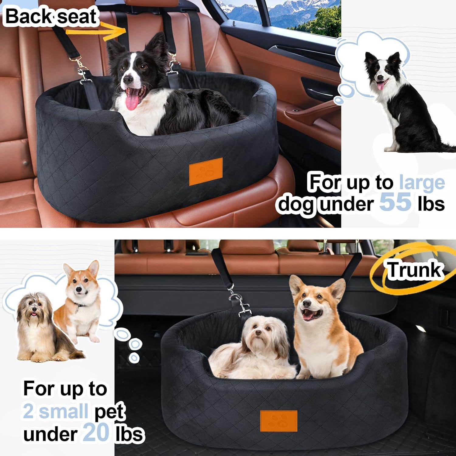Asiento de Coche Elevador para Perros Medianos Feporen 80x50cm