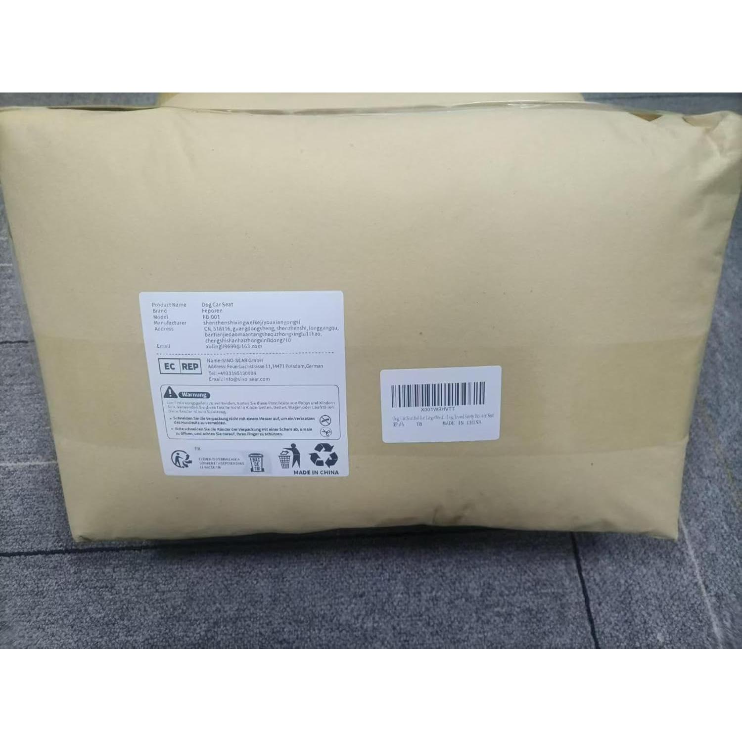 Asiento de Coche Elevador para Perros Medianos Feporen 80x50cm