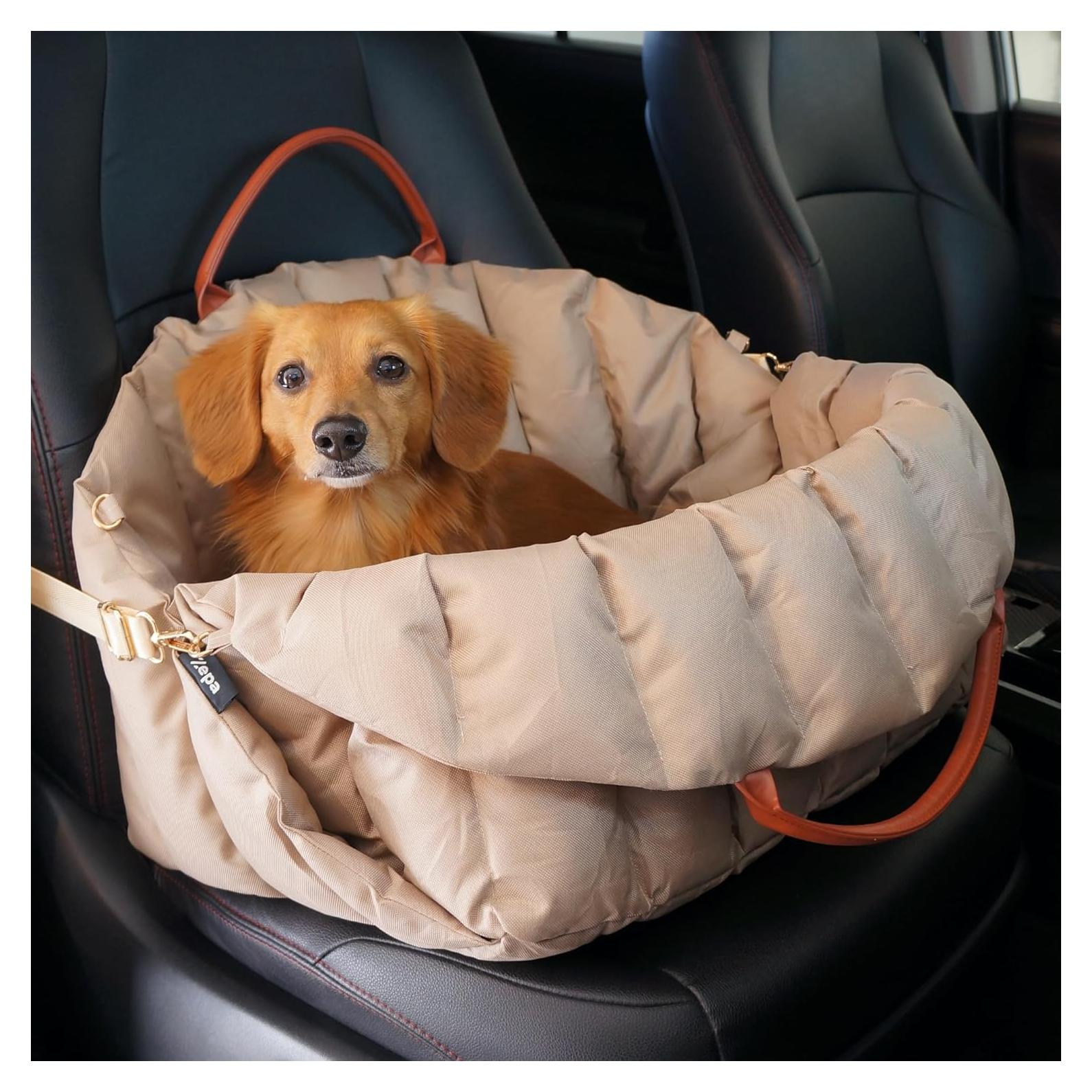 Asiento de coche ZEPA para perros pequeños hasta 11.34 Kg