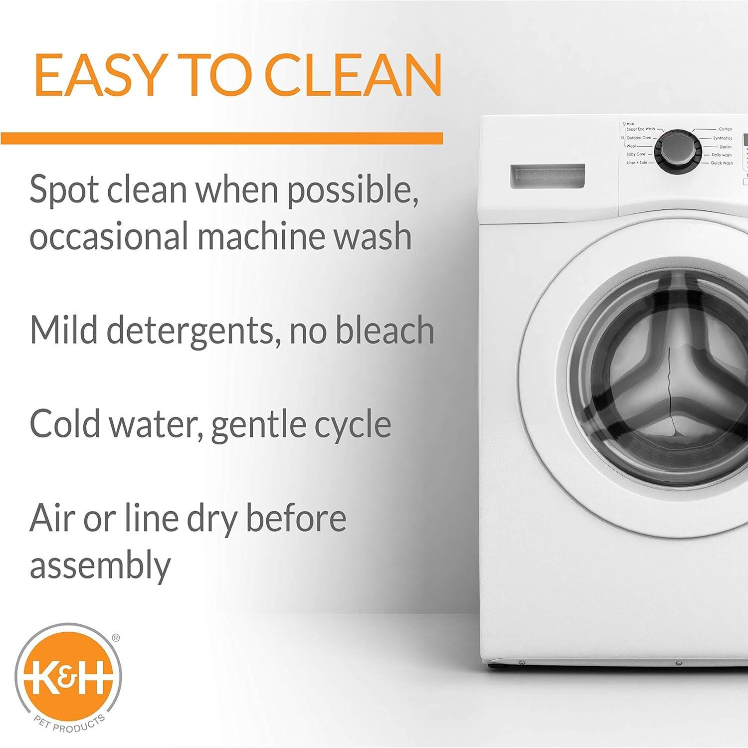 Asiento Elevador para Mascotas K&H Grande Plegable Negro/Gris