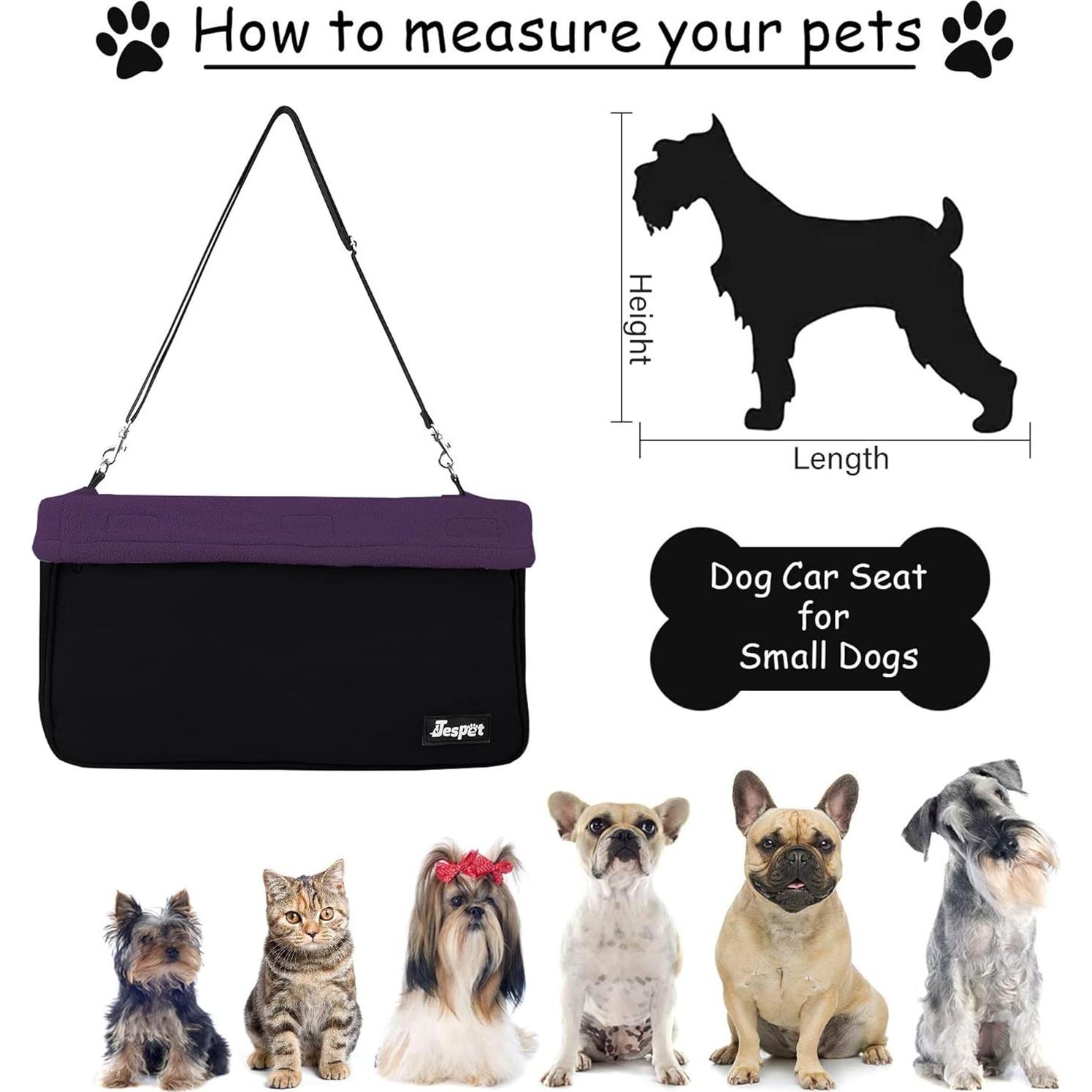 Asiento Elevador para Perros Jespet Púrpura 40.6x33x22.9cm