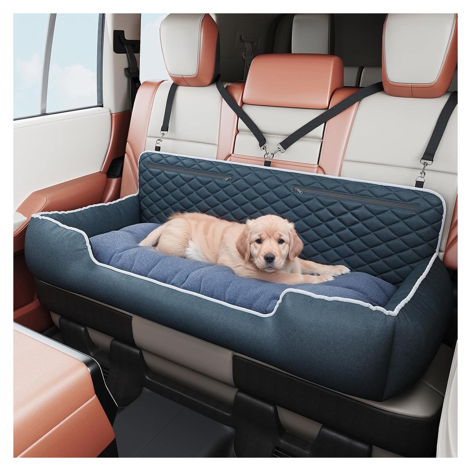 Asiento de Coche para Perros Grandes Hepeeng 119 cm Lavable