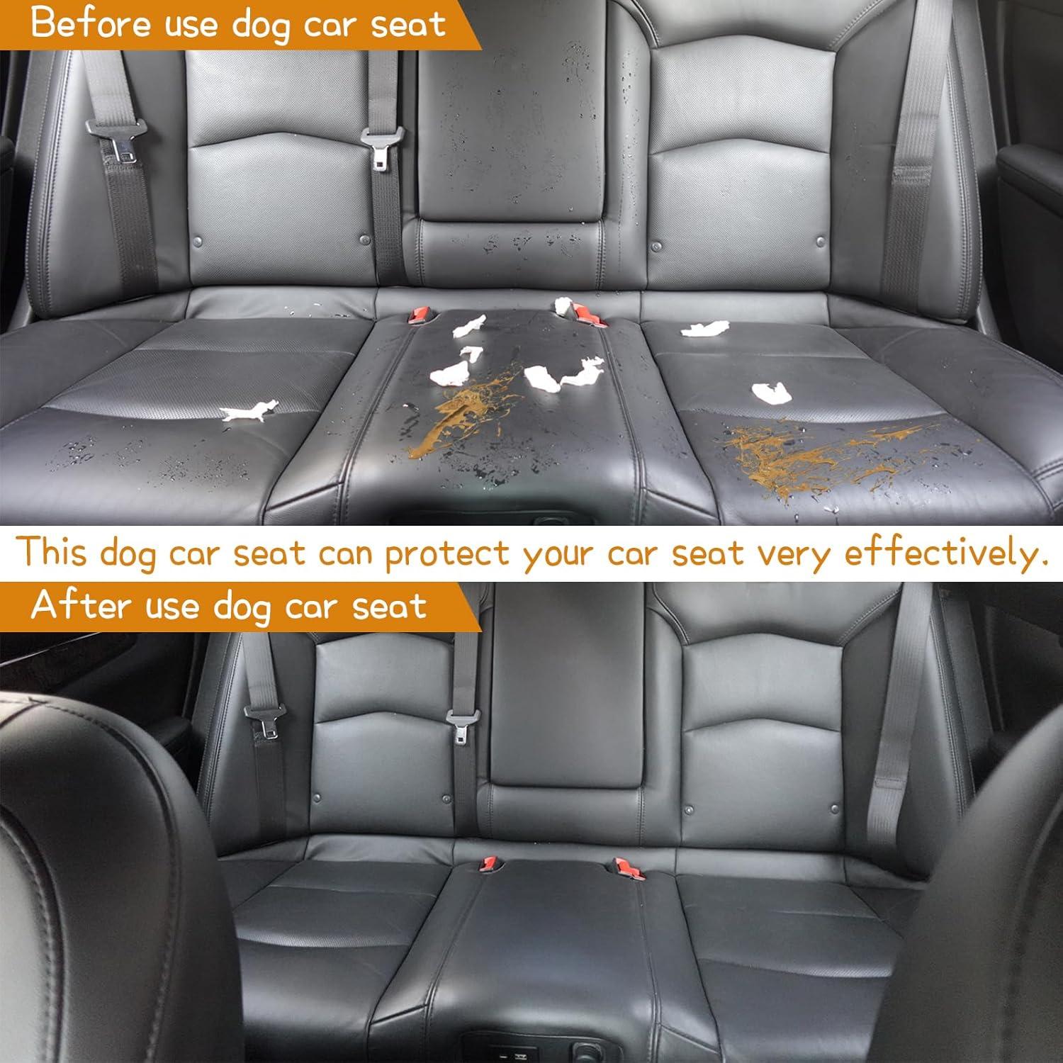 Asiento de Coche para Perros Grandes Hepeeng 119 cm Lavable