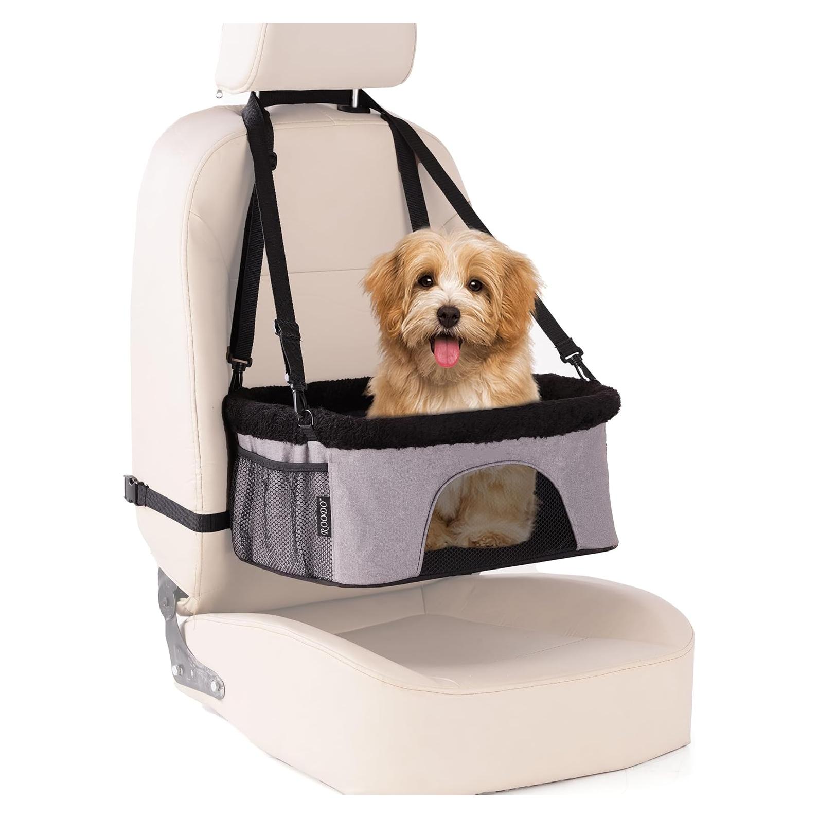 Asiento de coche para perros ROODO Booster01 gris 44.5x33x20.3 cm