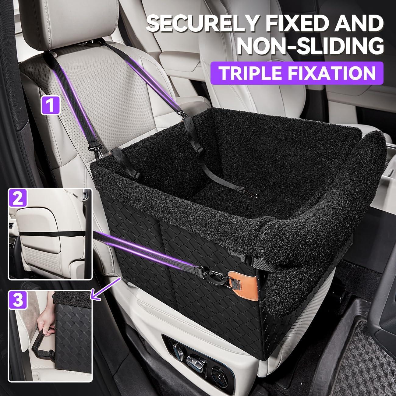 Asiento de coche para perros medianos TKYZ - Plegable y cómodo