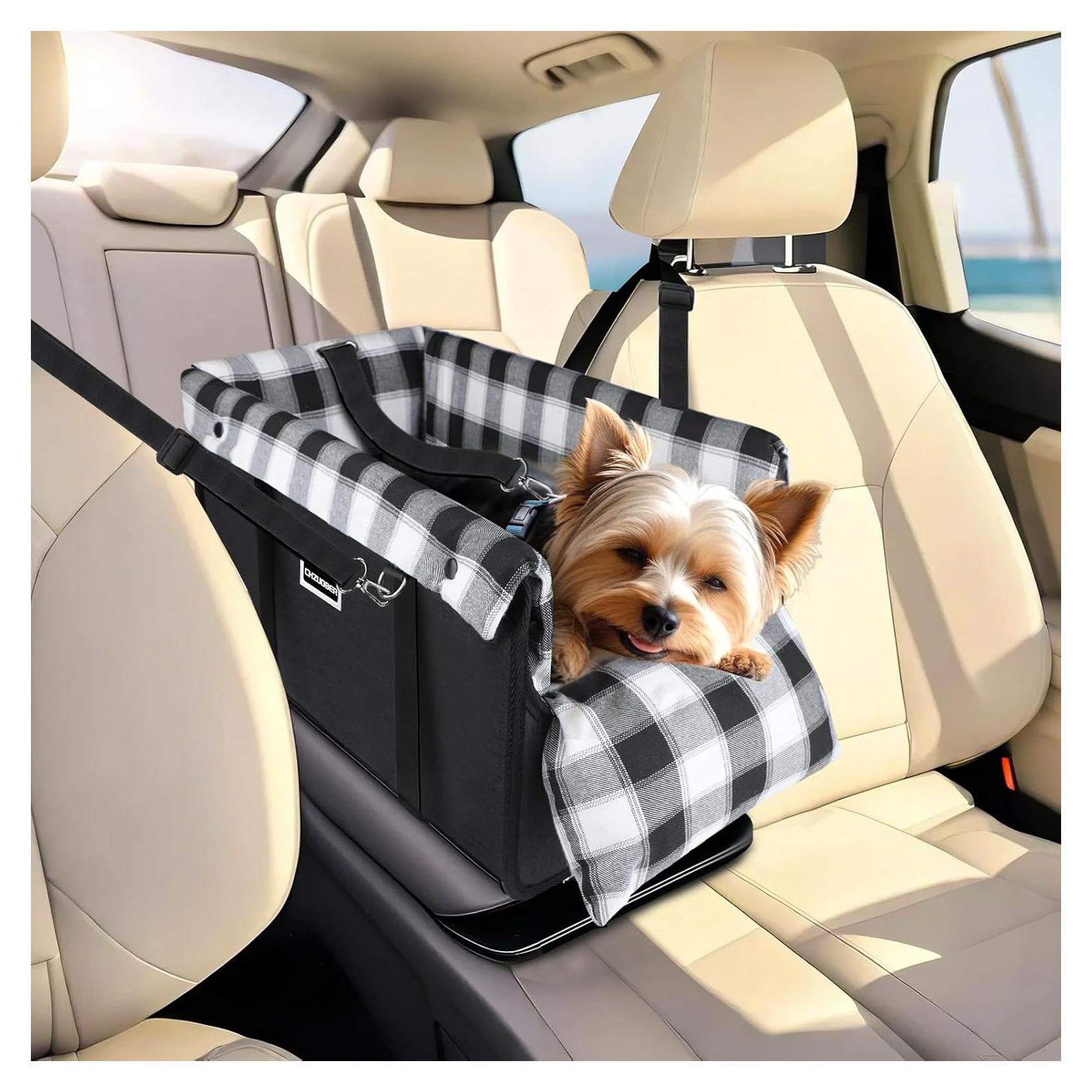 Asiento de Coche para Perros CHZUOBER Negro 45.72x22.86cm