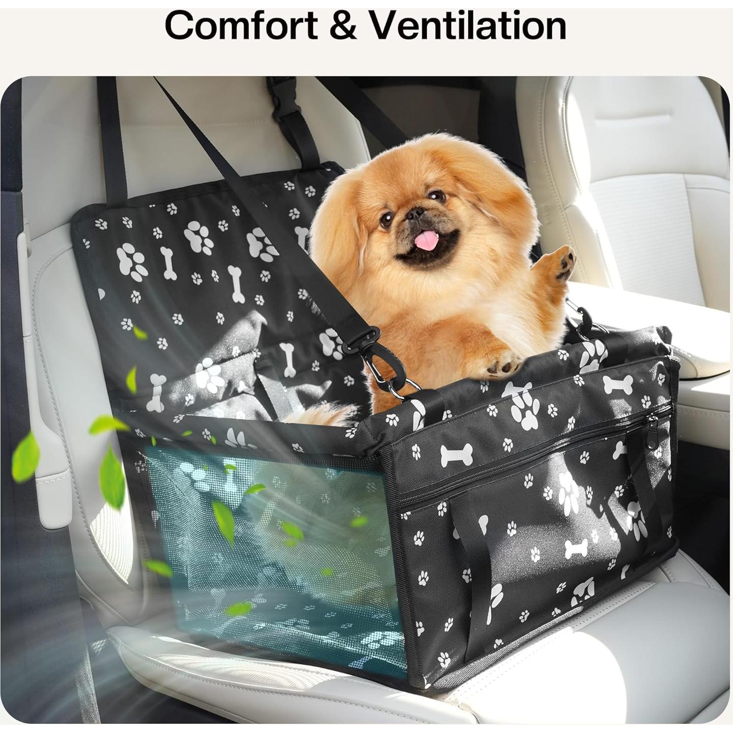 Asiento de Coche para Perros Pequeños Homcolorful 40x35cm