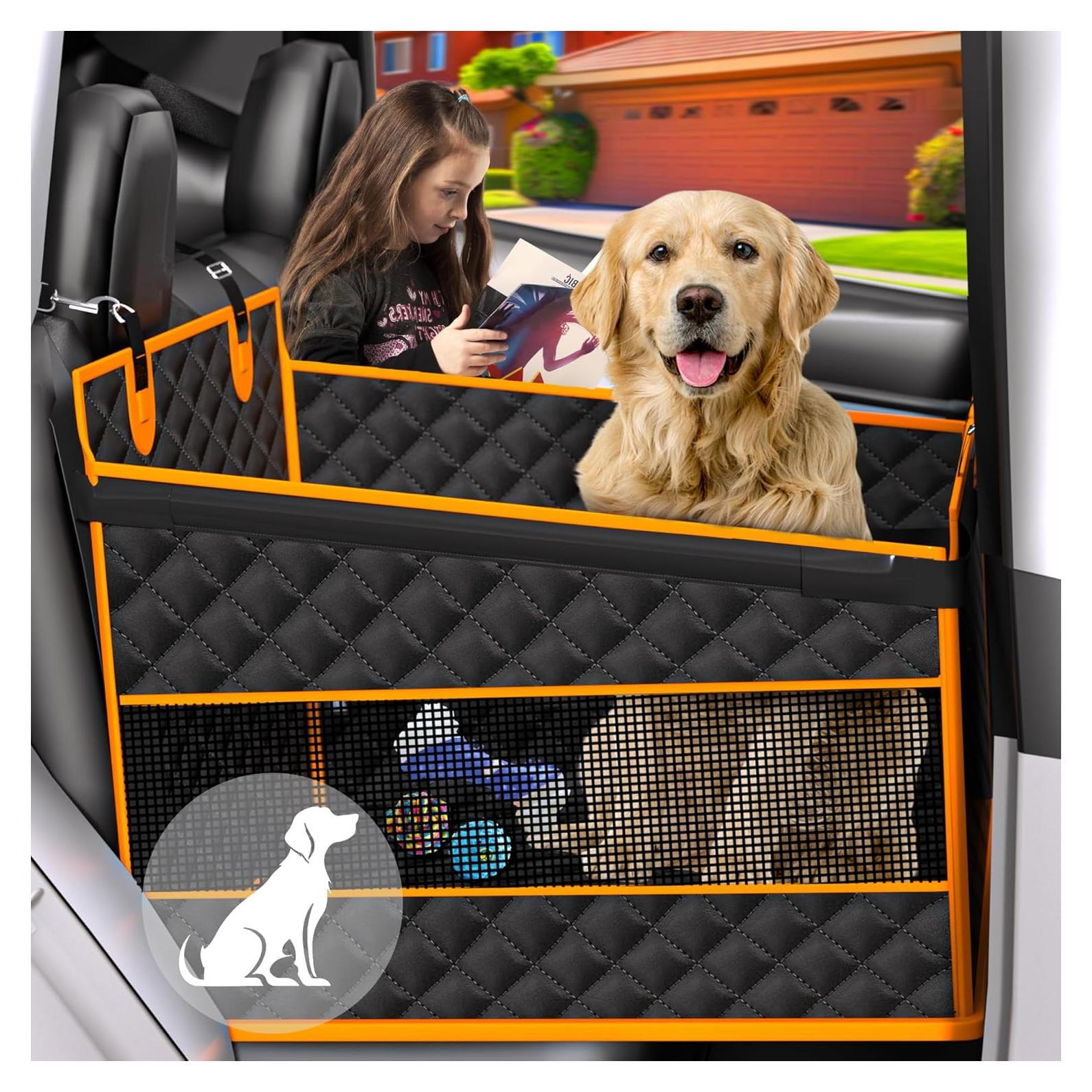 Asiento de coche para perros EPN grande, 56x70cm, impermeable
