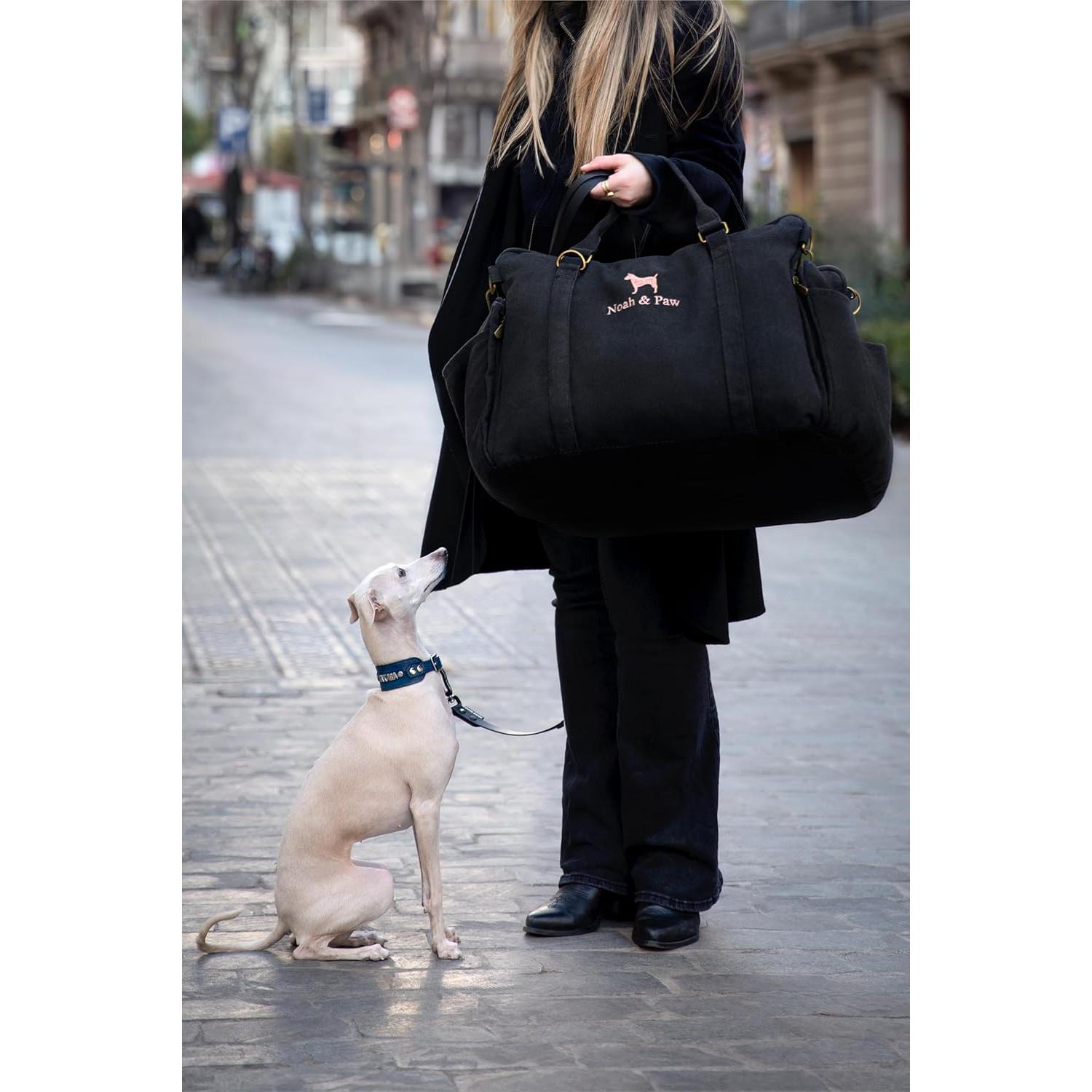 Asiento de Coche para Perros Noah & Paw Mediano Negro Impermeable