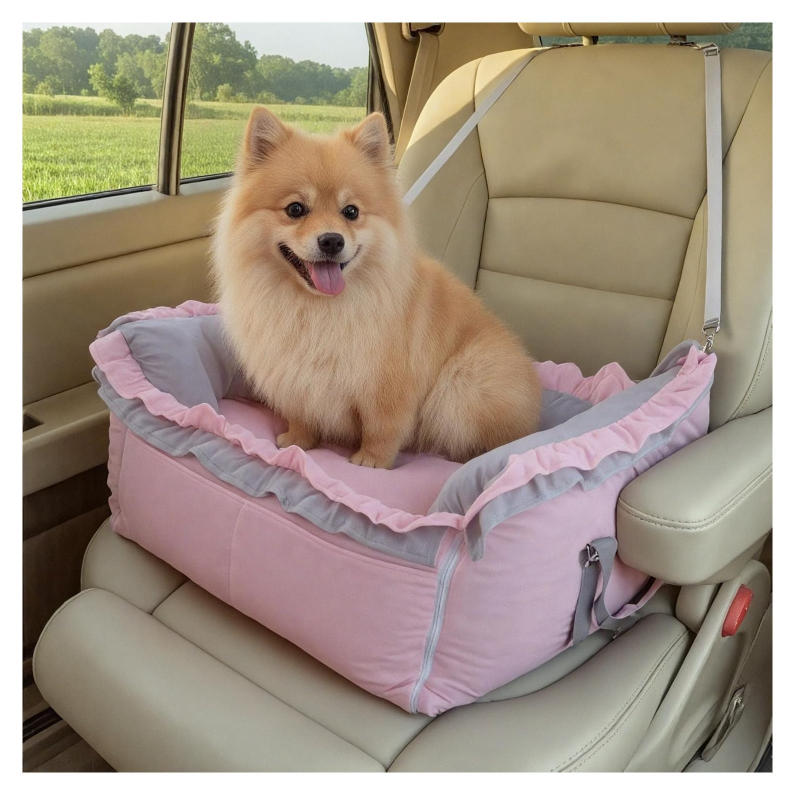 Asiento de Coche para Perros Homcosan Rosa 74.9x63.5 cm