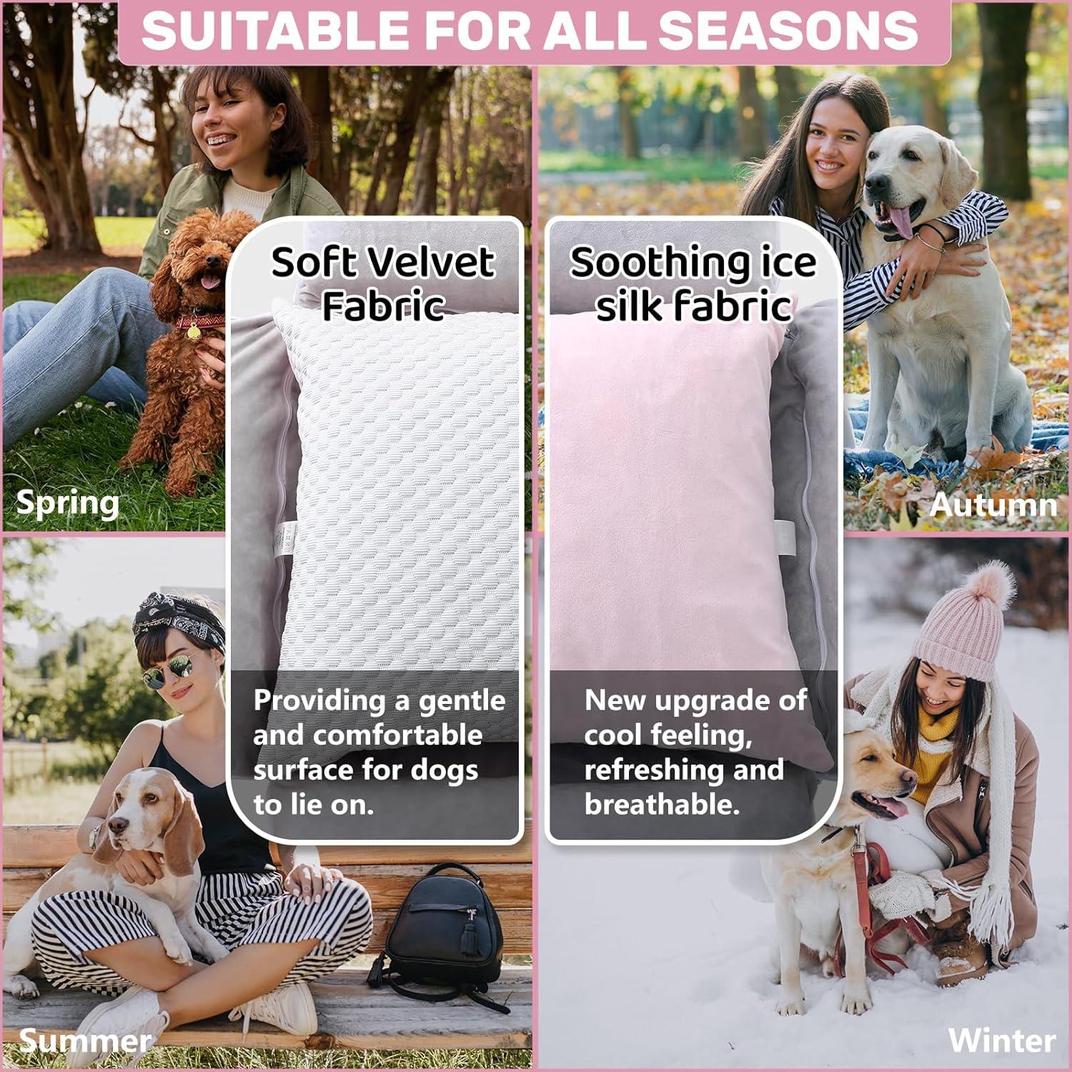 Asiento de Coche para Perros Homcosan Rosa 74.9x63.5 cm