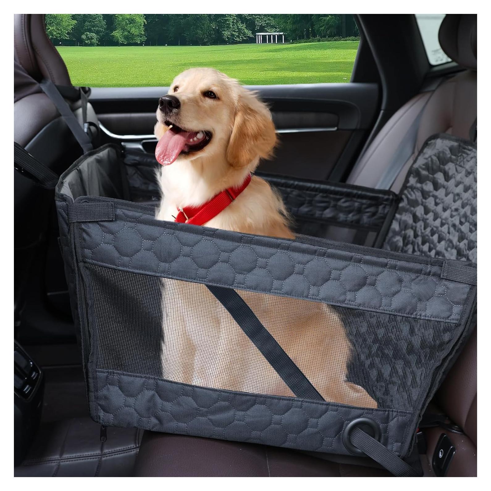 Asiento de Coche para Perros Medianos Prpeko 60x45x36cm Impermeable