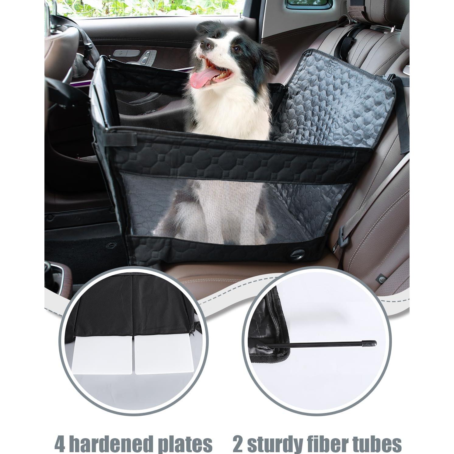 Asiento de Coche para Perros Medianos Prpeko 60x45x36cm Impermeable