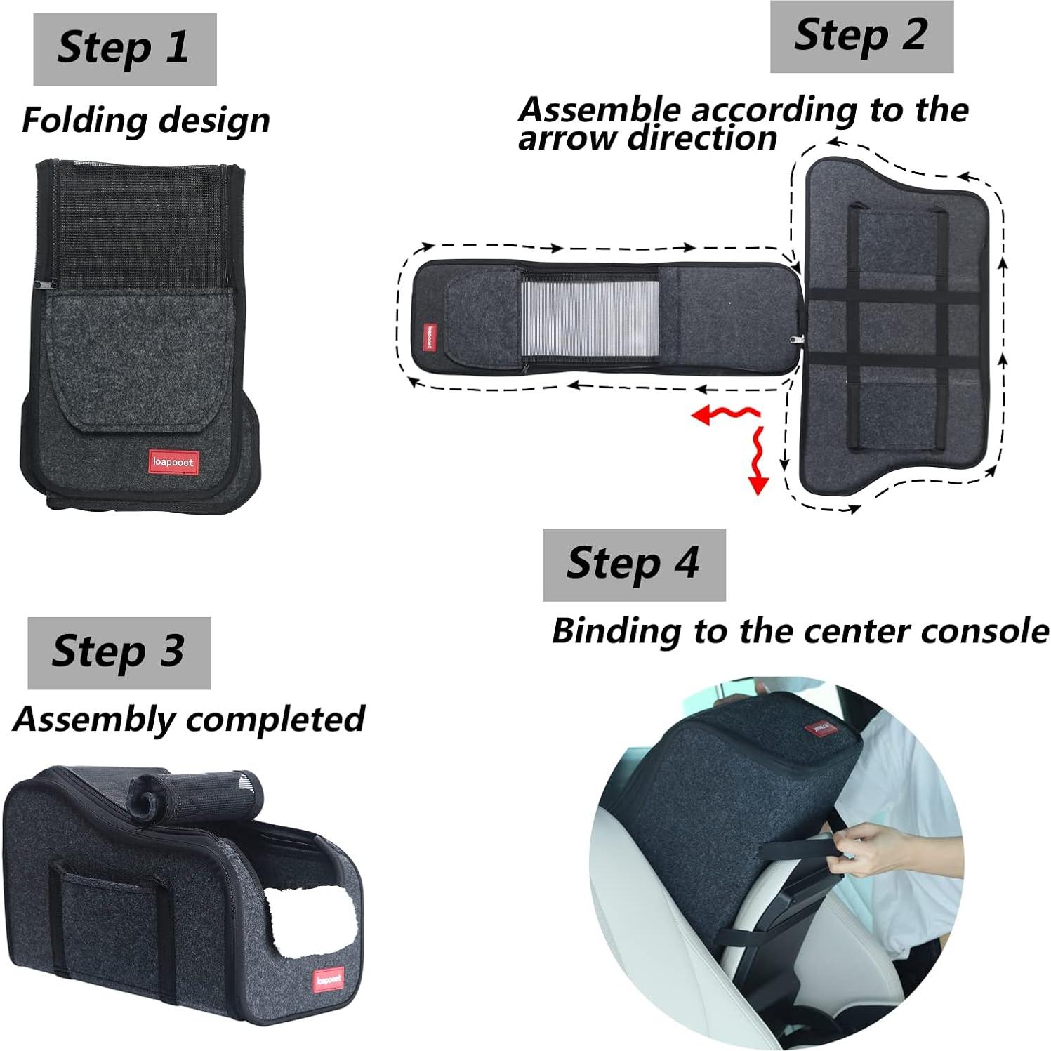 Asiento para Mascotas Huizhou - Consola Central para Perros y Gatos