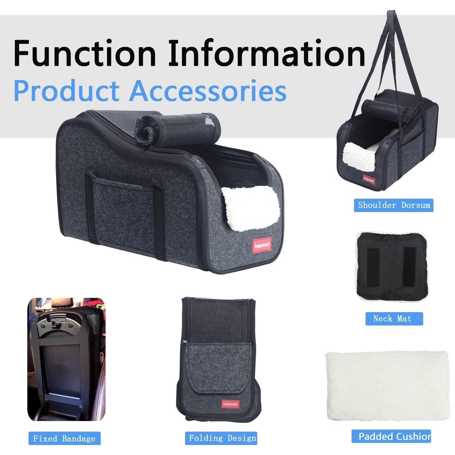 Asiento para Mascotas Huizhou - Consola Central para Perros y Gatos