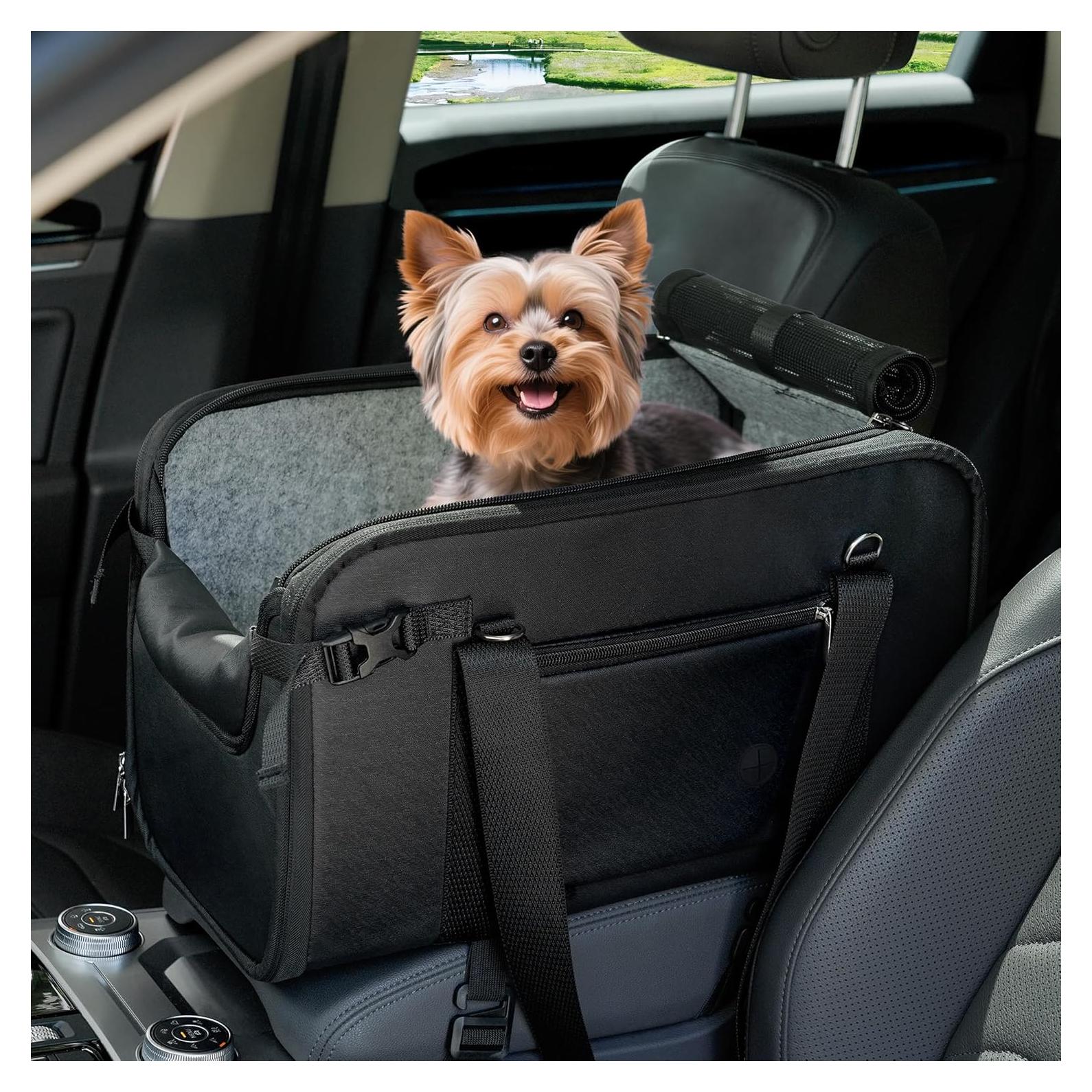 Asiento de Coche para Perros WOYYHO Negro 8.16 kg Impermeable