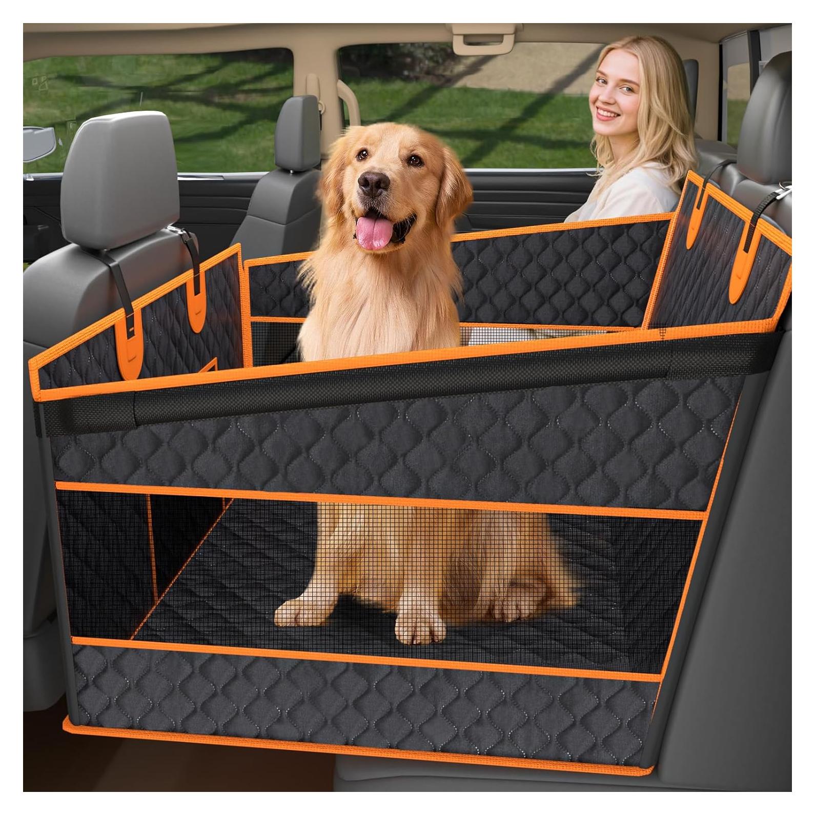 Asiento de Coche para Perros Toffos Grande Negro Impermeable