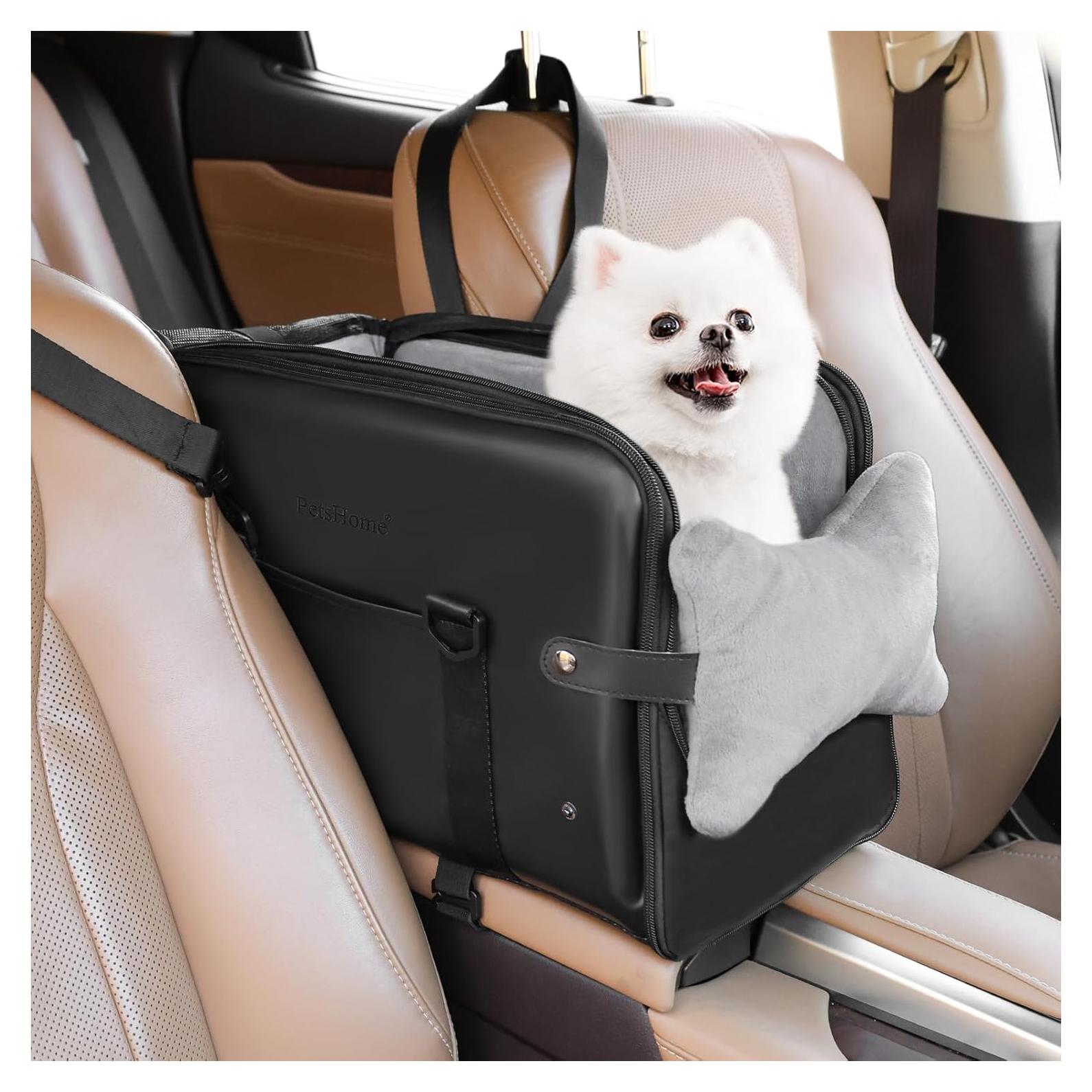 Asiento de Coche para Perros PetsHome Negro 42x22x26cm