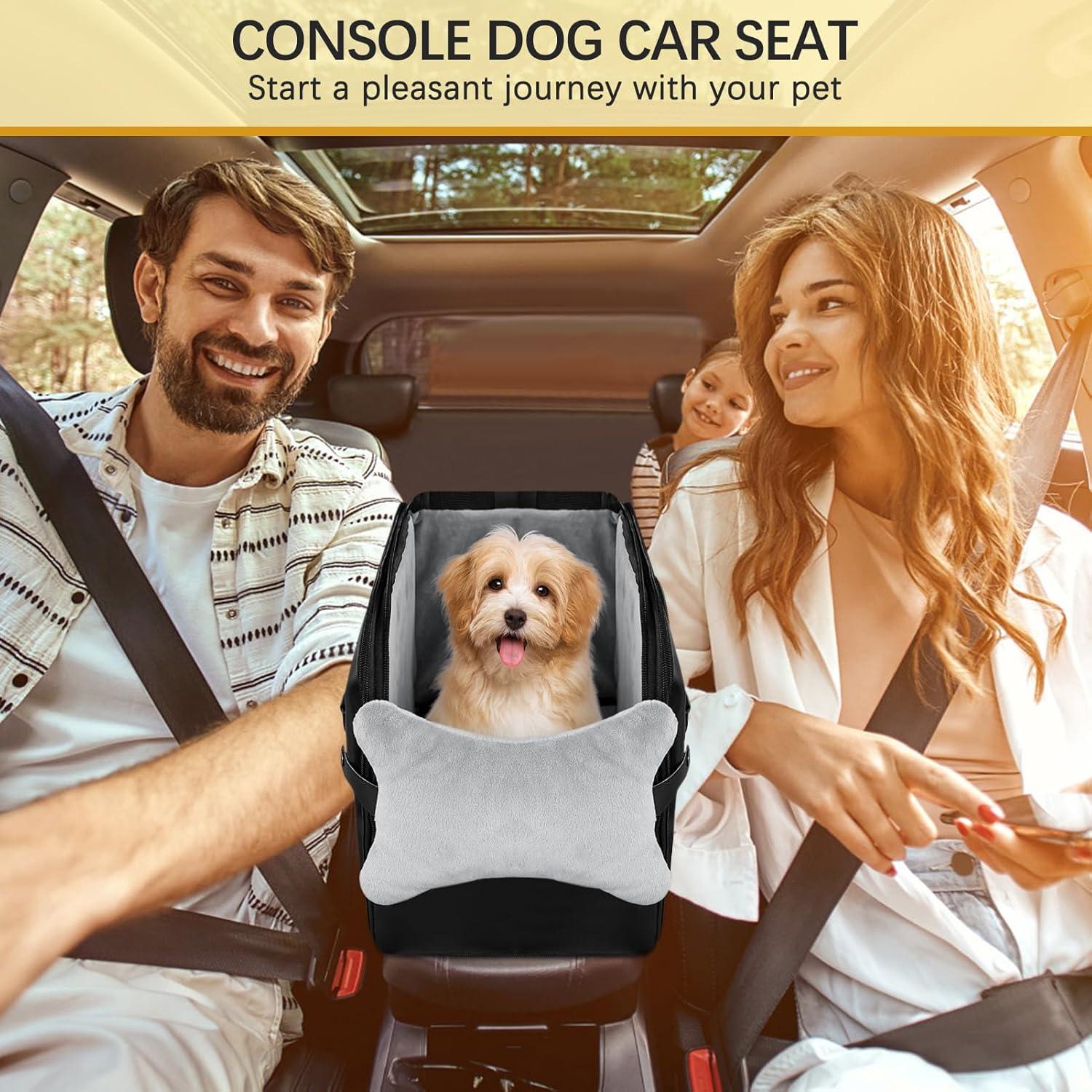 Asiento de Coche para Perros PetsHome Negro 42x22x26cm
