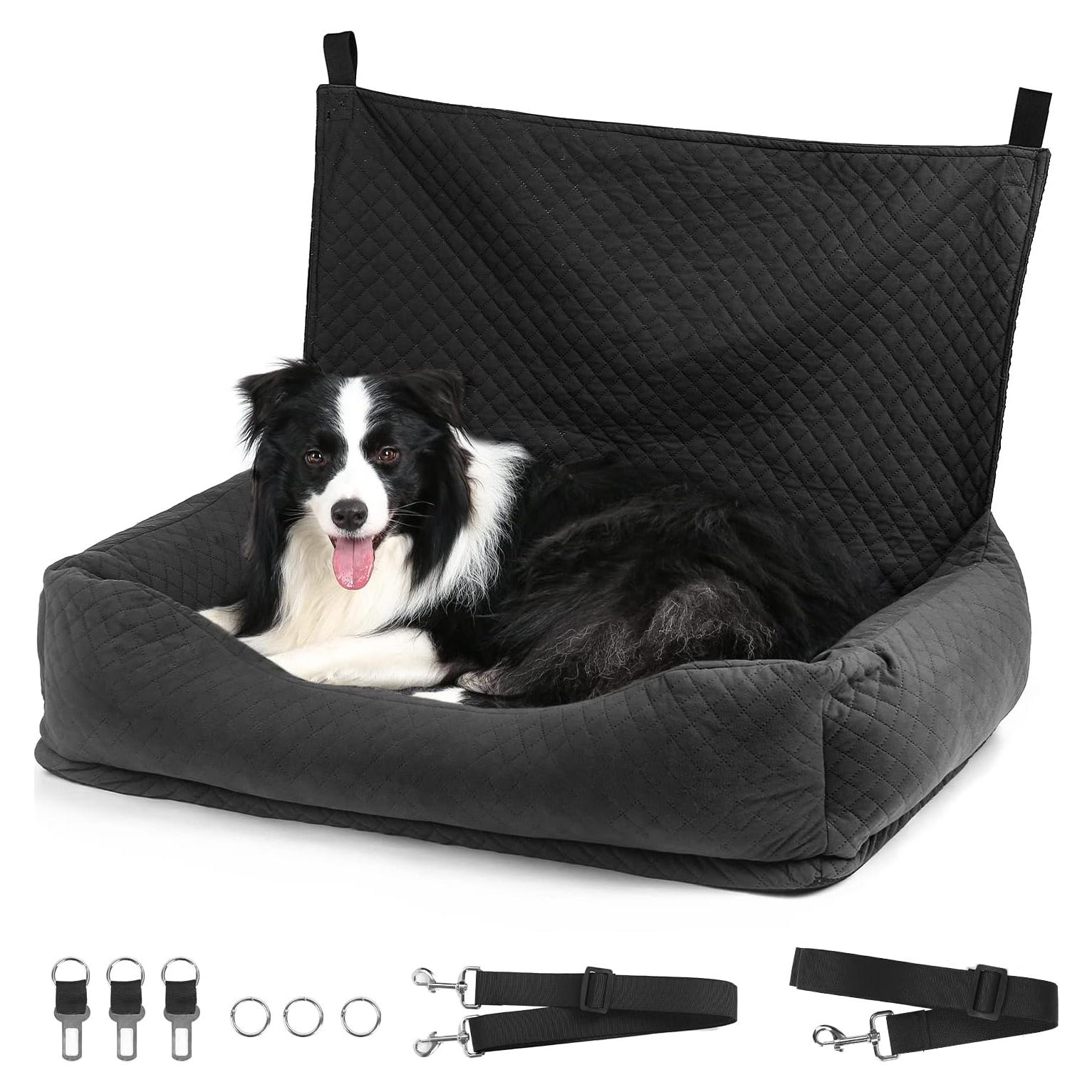 Asiento de Coche para Perros Bnonya Mediano 88.9x48.3cm Antideslizante