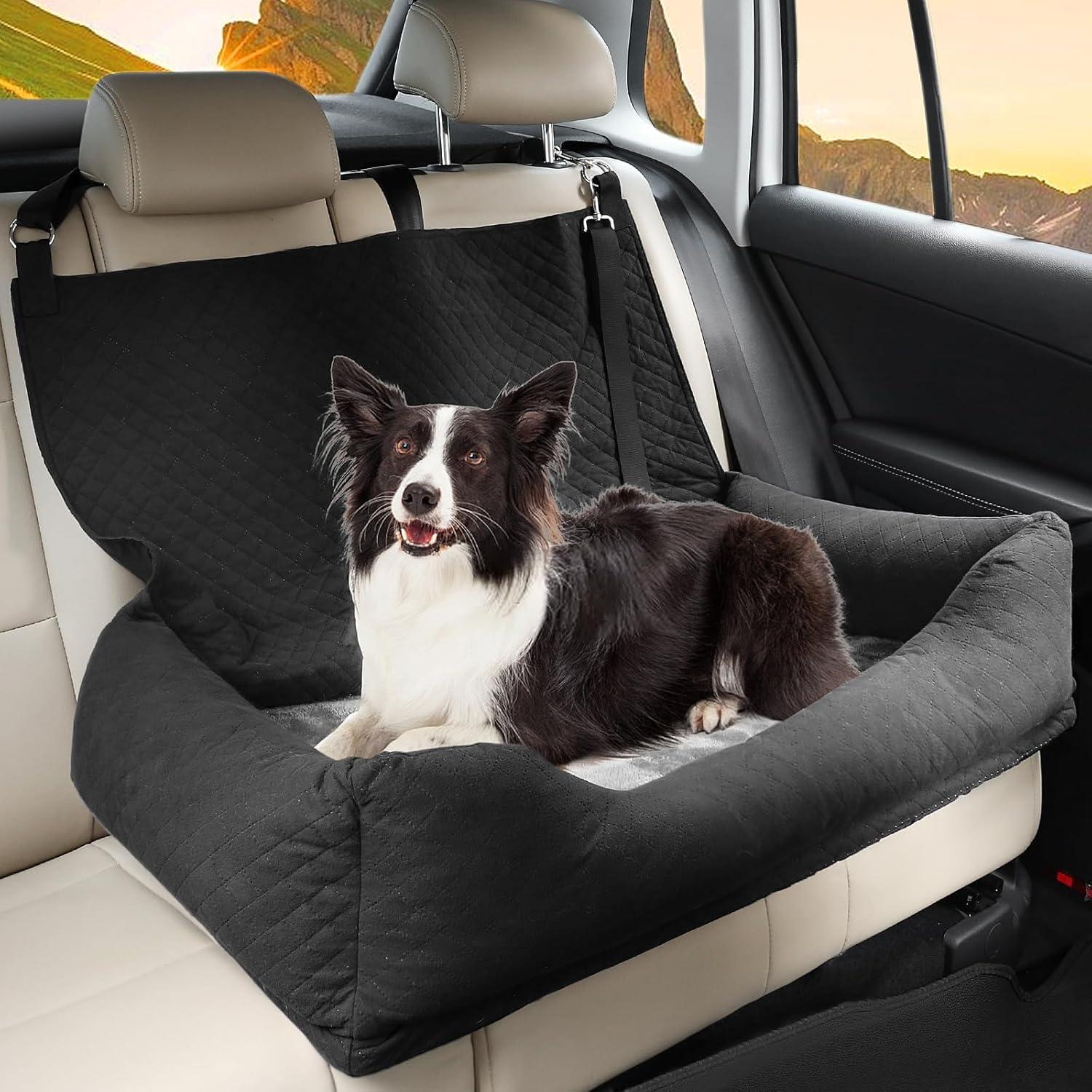 Asiento de Coche para Perros Bnonya Mediano 88.9x48.3cm Antideslizante