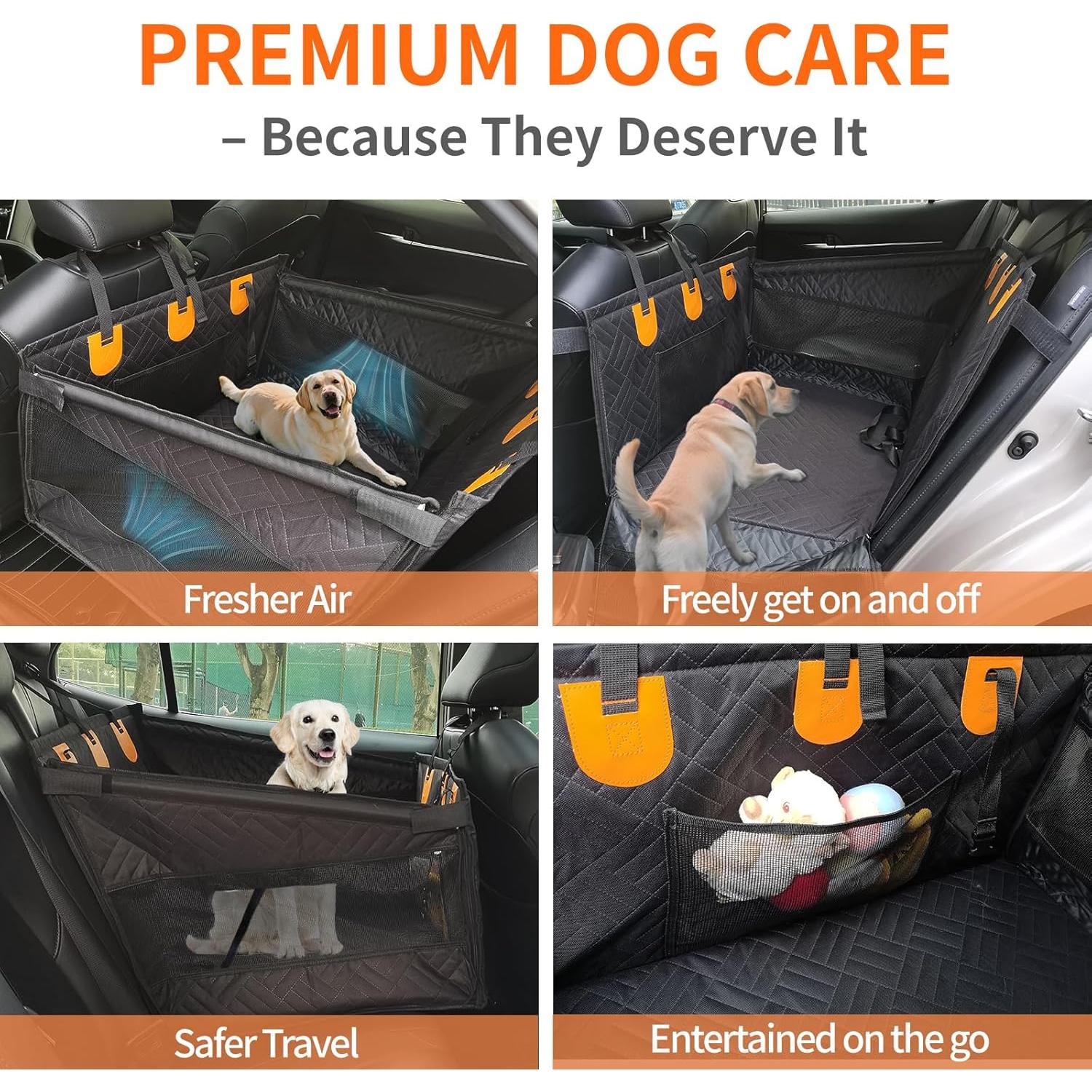 Asiento de Coche para Perros Grandes Imaboie - Impermeable y Ajustable