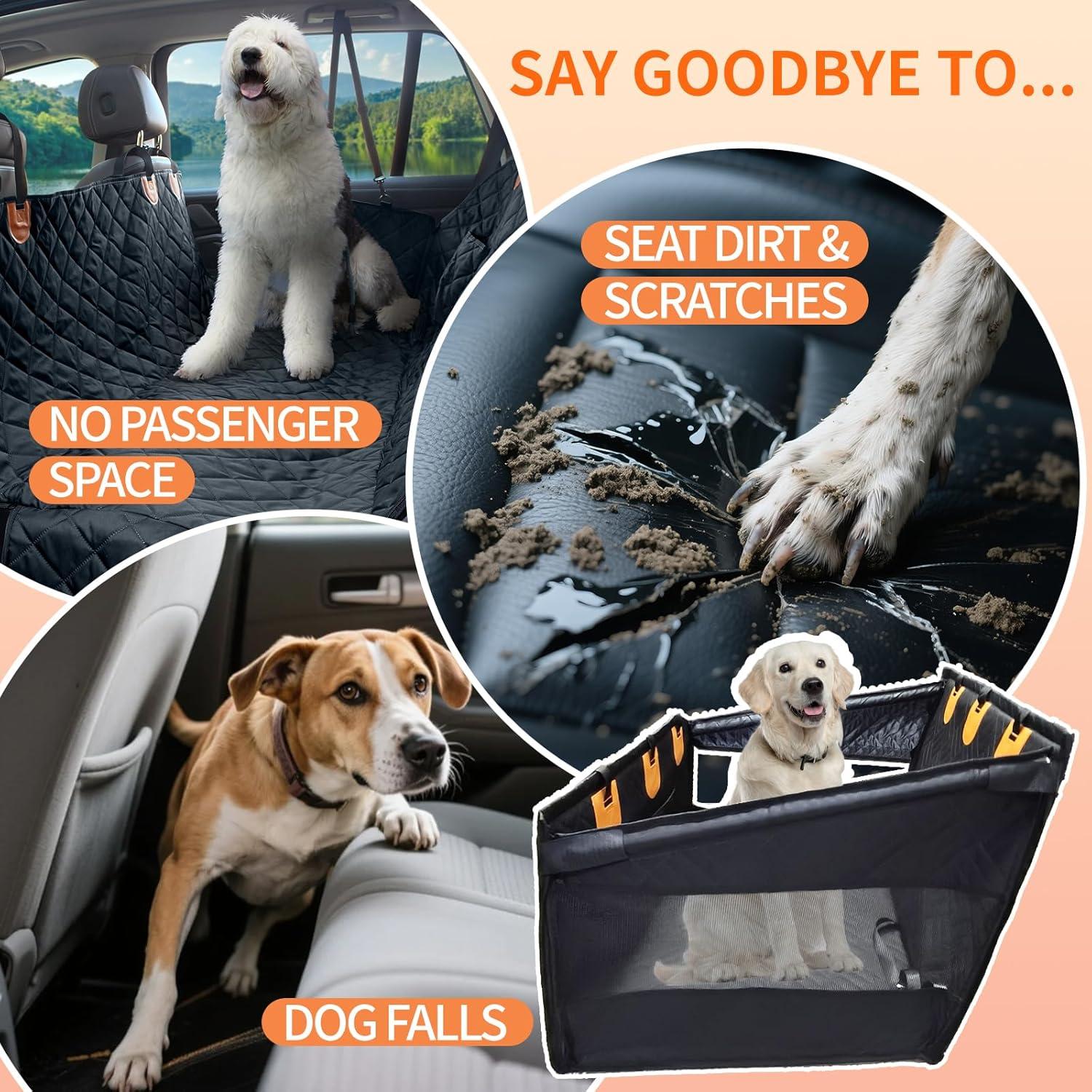 Asiento de Coche para Perros Grandes Imaboie - Impermeable y Ajustable