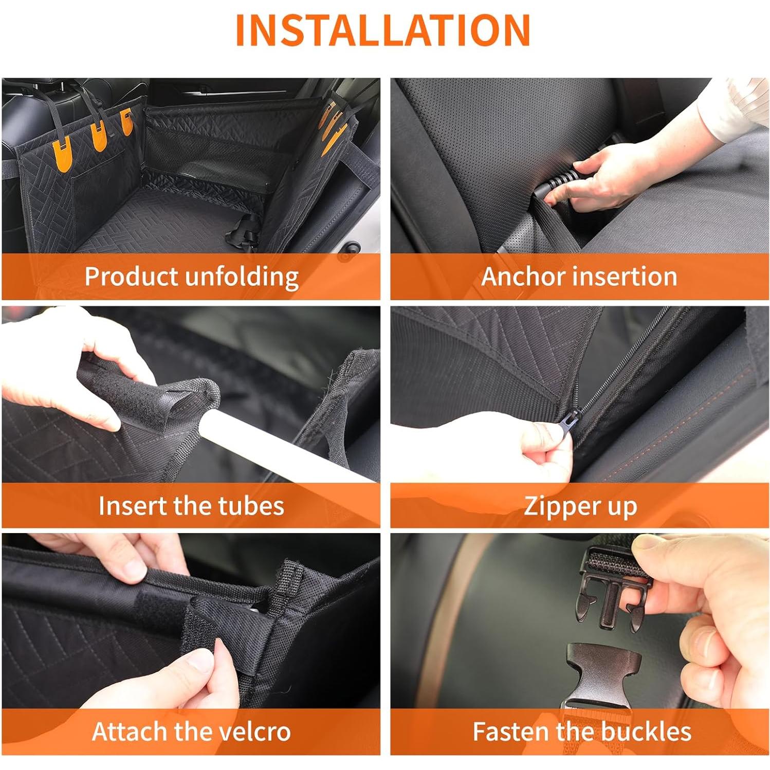 Asiento de Coche para Perros Grandes Imaboie - Impermeable y Ajustable