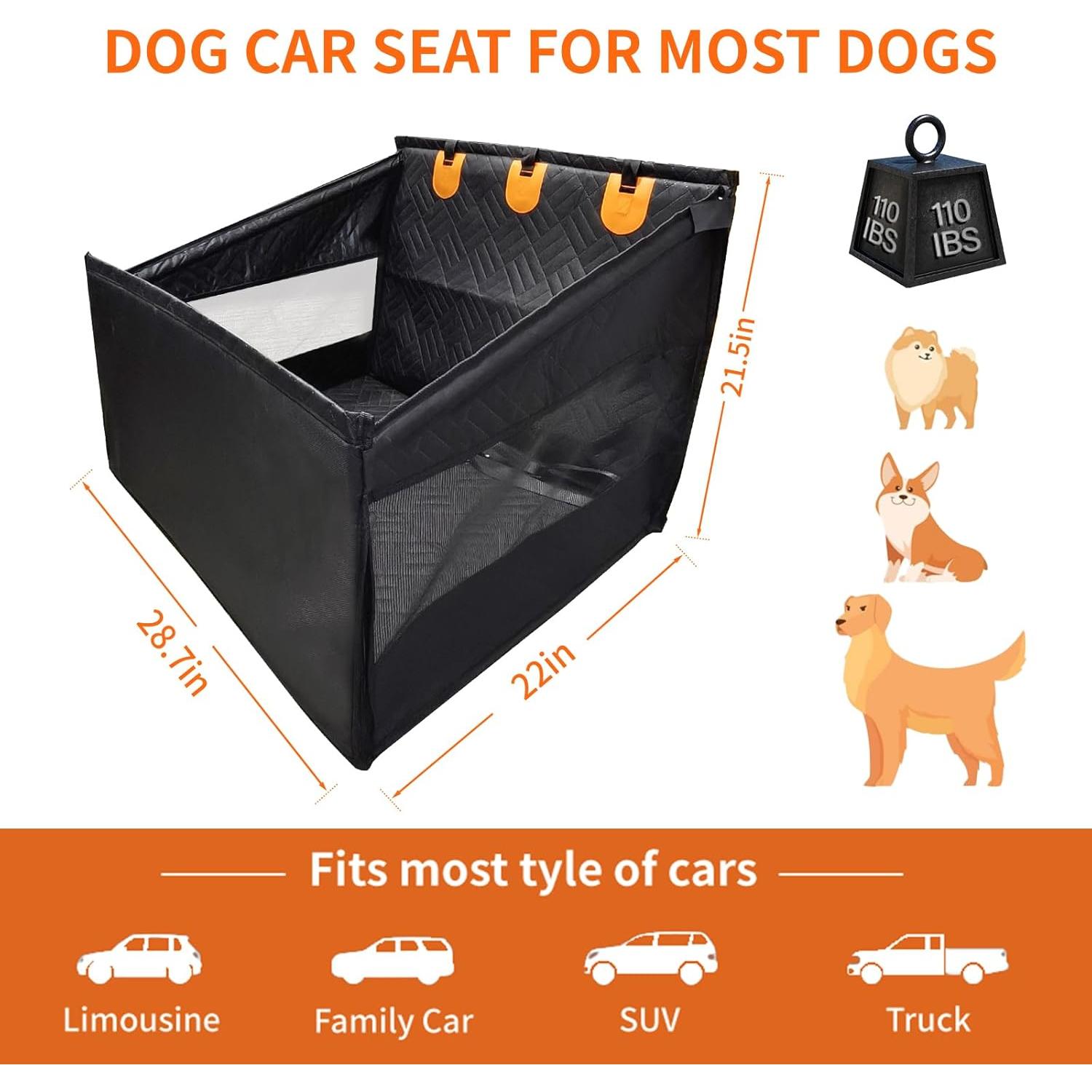 Asiento de Coche para Perros Grandes Imaboie - Impermeable y Ajustable