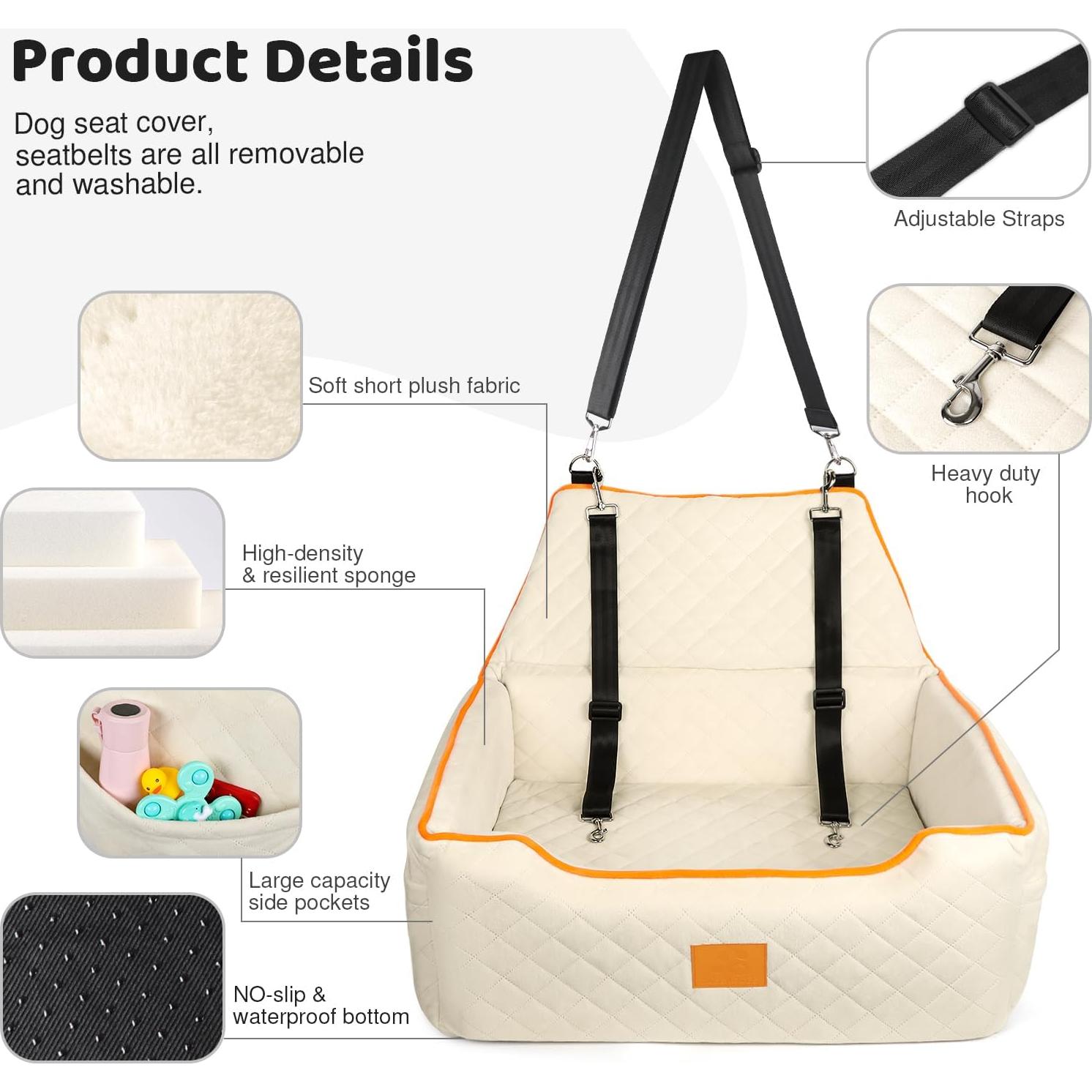 Asiento Elevador para Perros XIEEAOZEE Beige 72.4x52.1cm