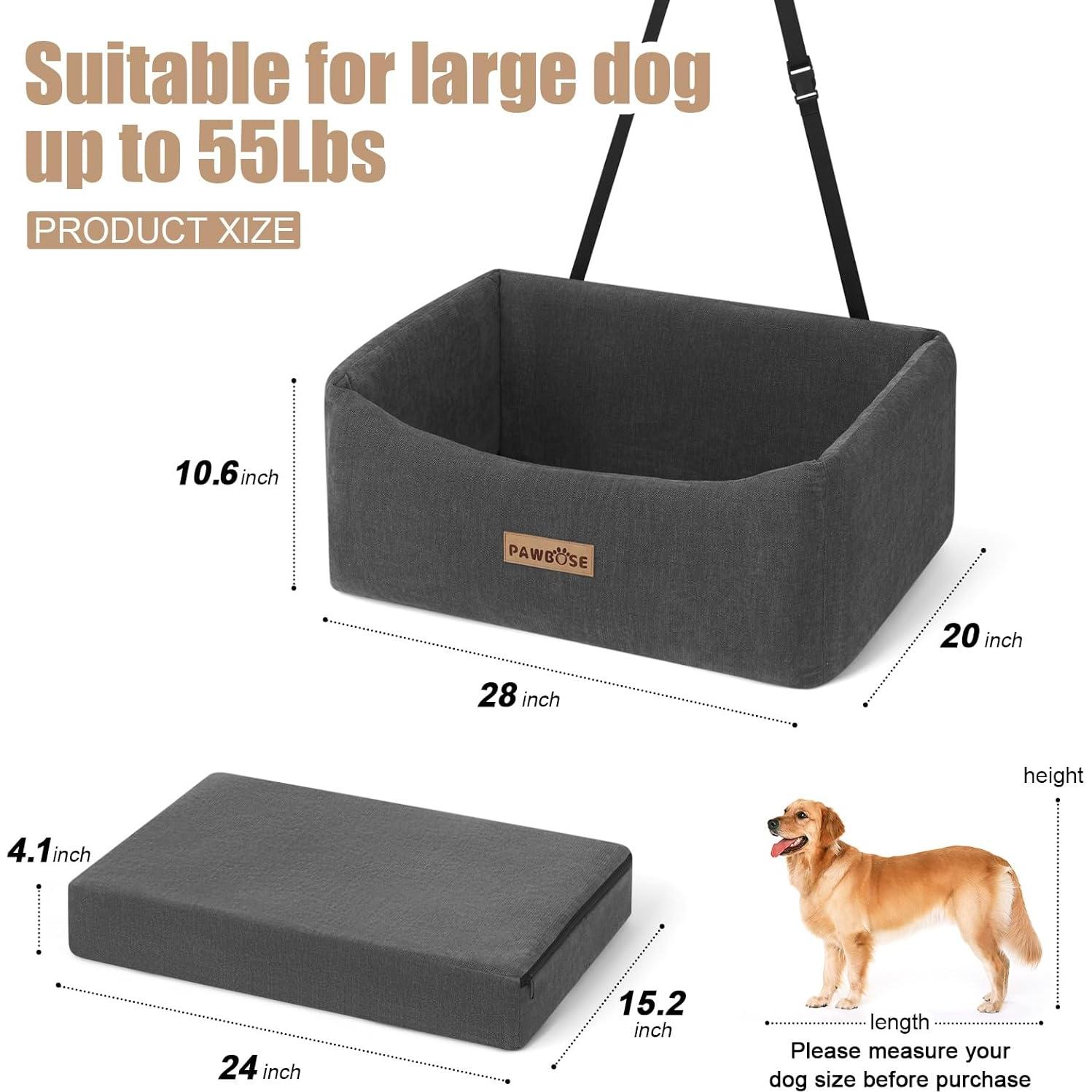 Asiento de Coche para Perros PAWBOSE Grande 71.1x50.8cm