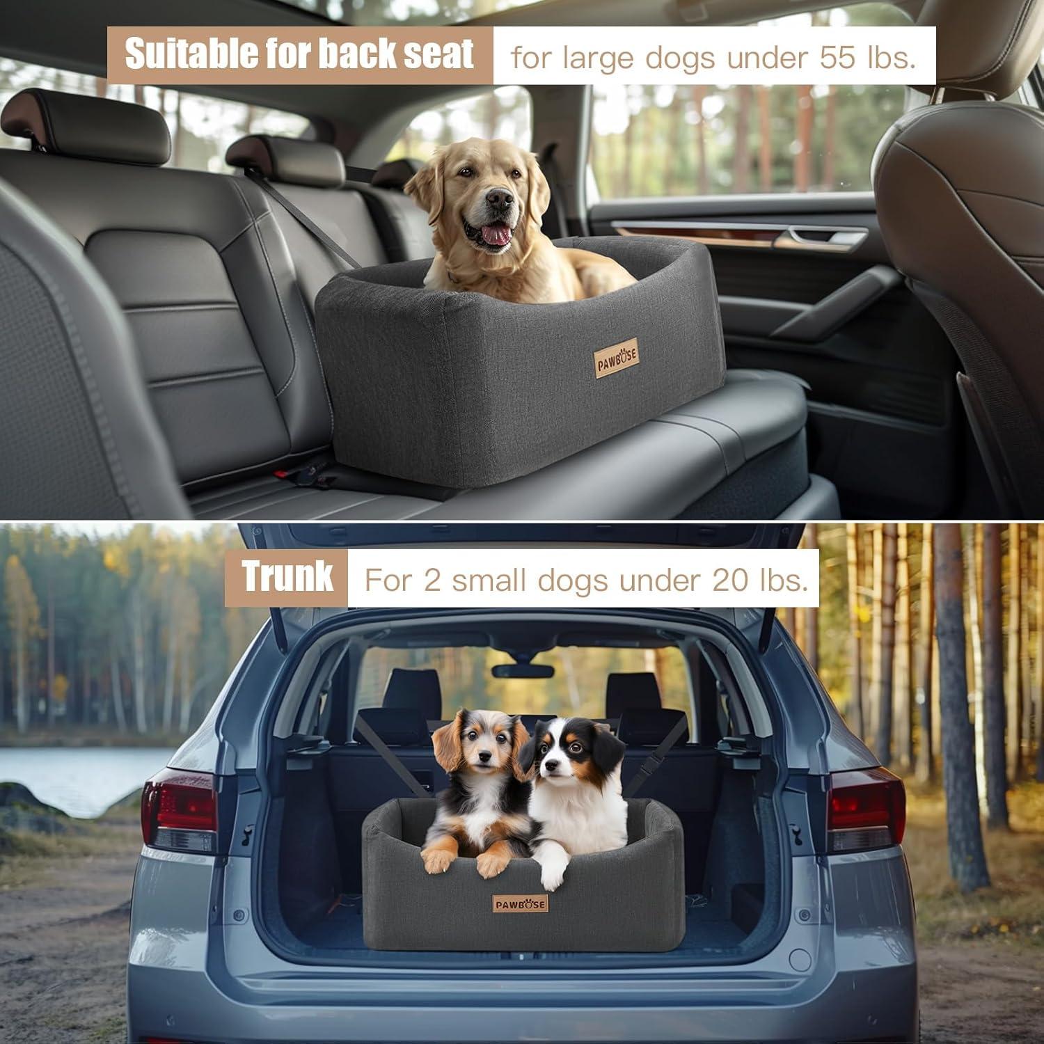 Asiento de Coche para Perros PAWBOSE Grande 71.1x50.8cm