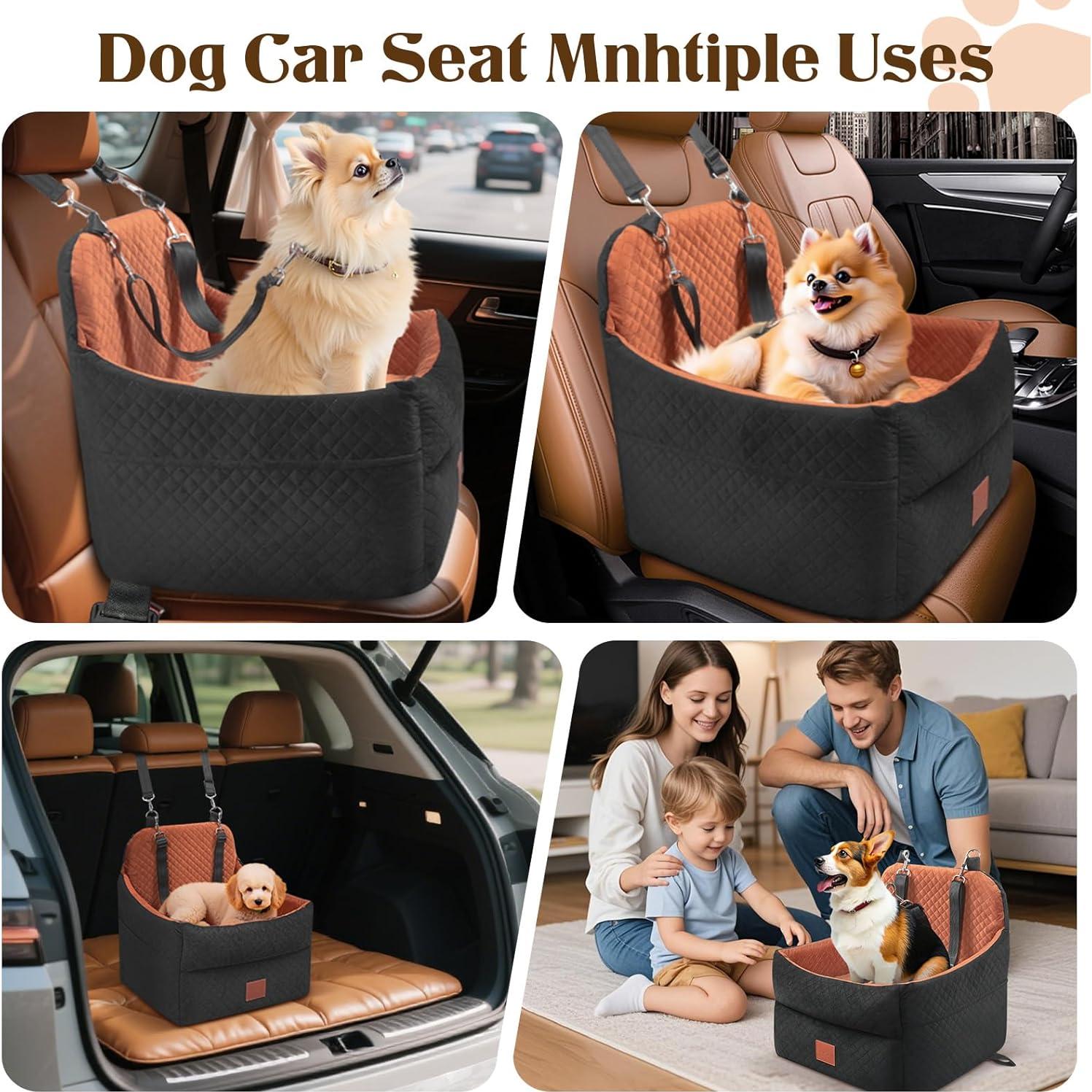 Asiento Elevador para Perros GracePals Mediano Negro/Marrón