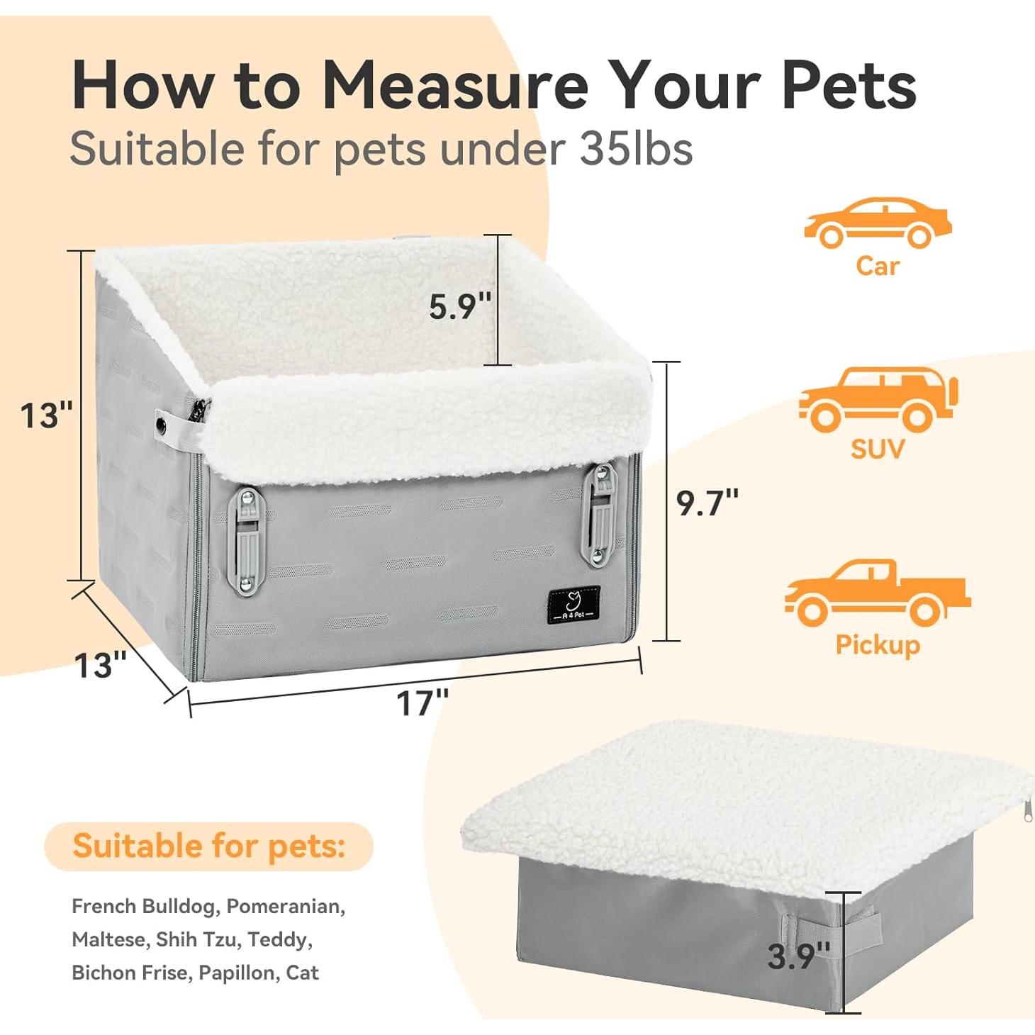 Asiento Elevador para Perros A 4 Pet - Hasta 15.88 kg