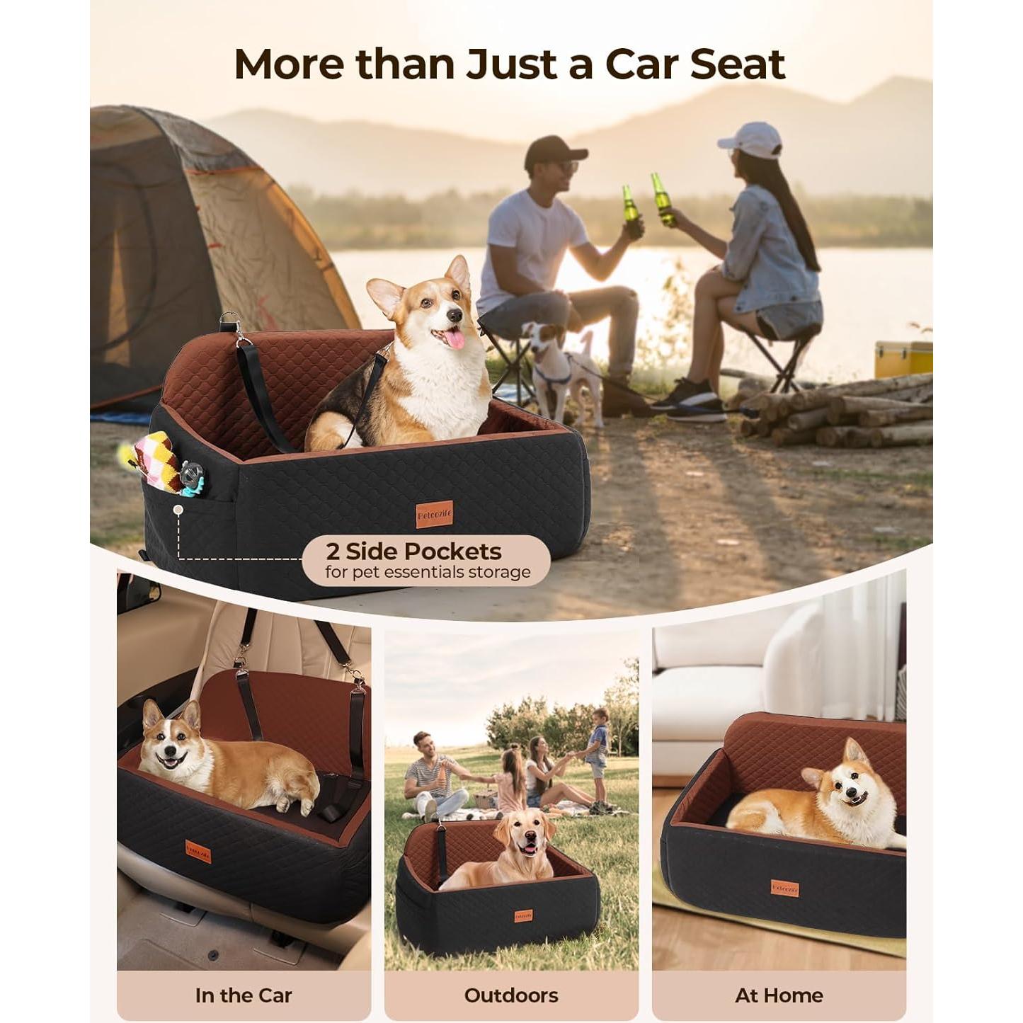 Asiento de Coche para Perros Grandes Petcozife 74.5x48.4cm