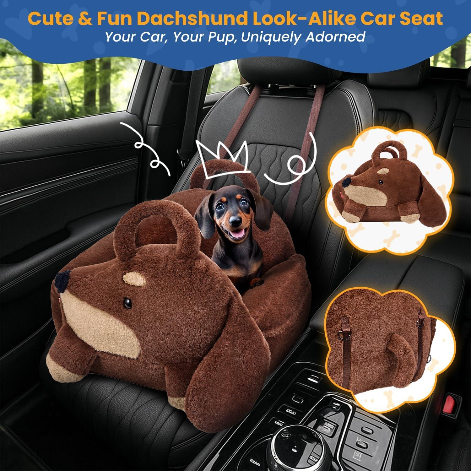Asiento de Coche para Perros Pequeños BurgeonNest 56x54cm